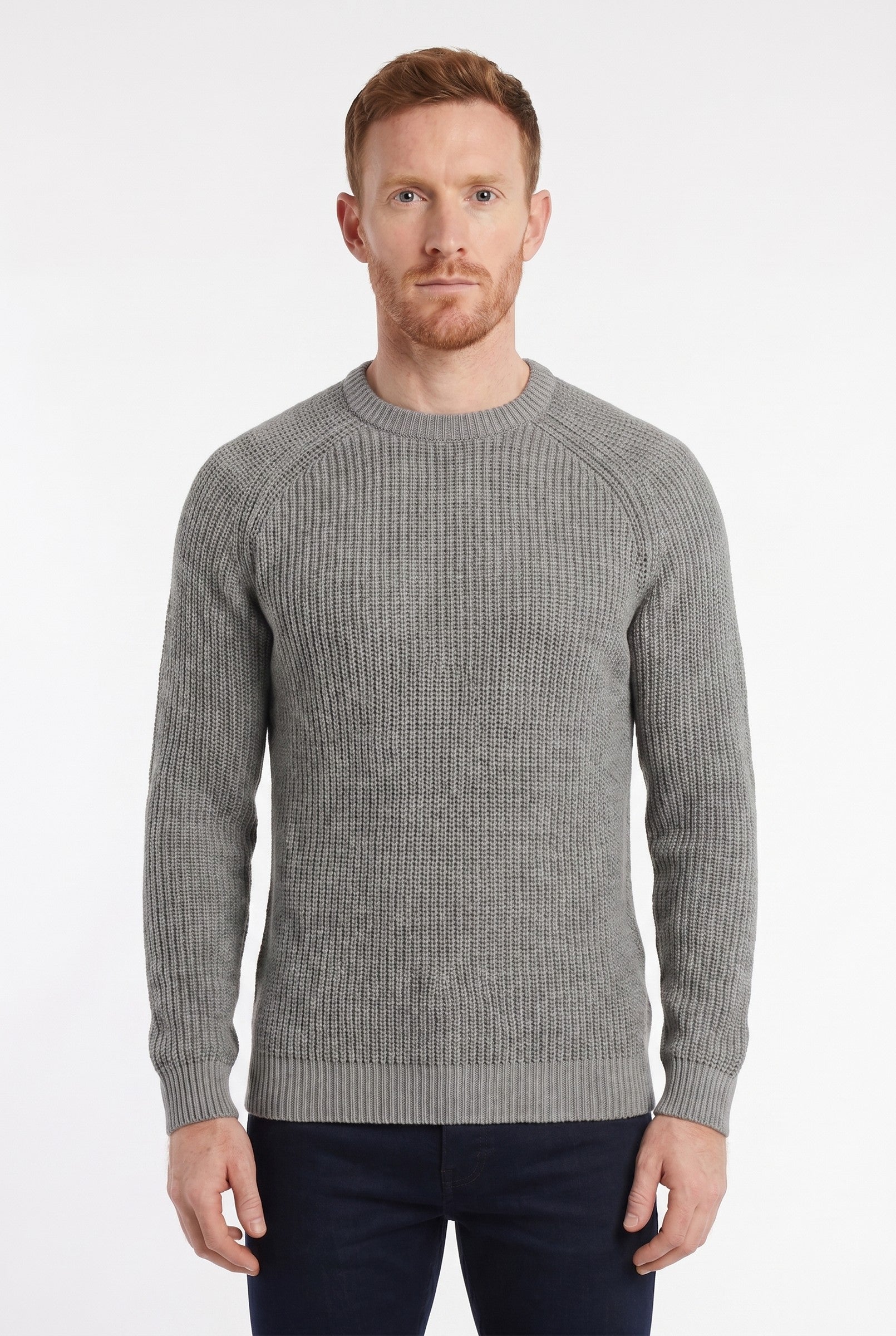 Men's 100% Cotton Fisherman Knit Jumper | Blackstone London