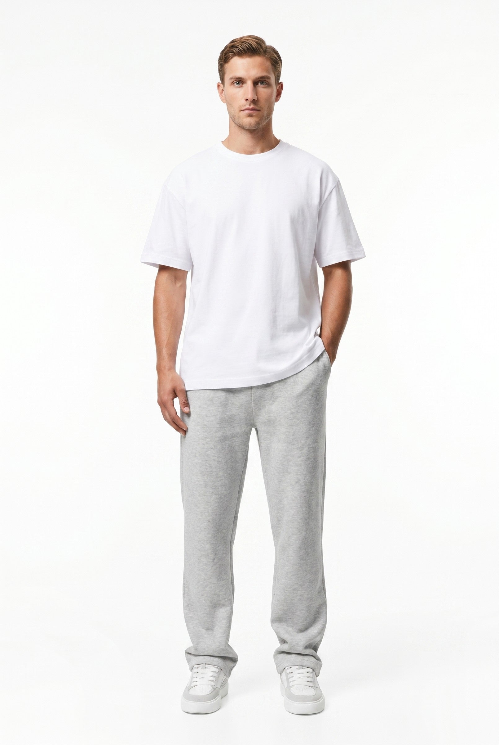 Men's Relaxed Fit Open Hem Joggers | Blackstone London