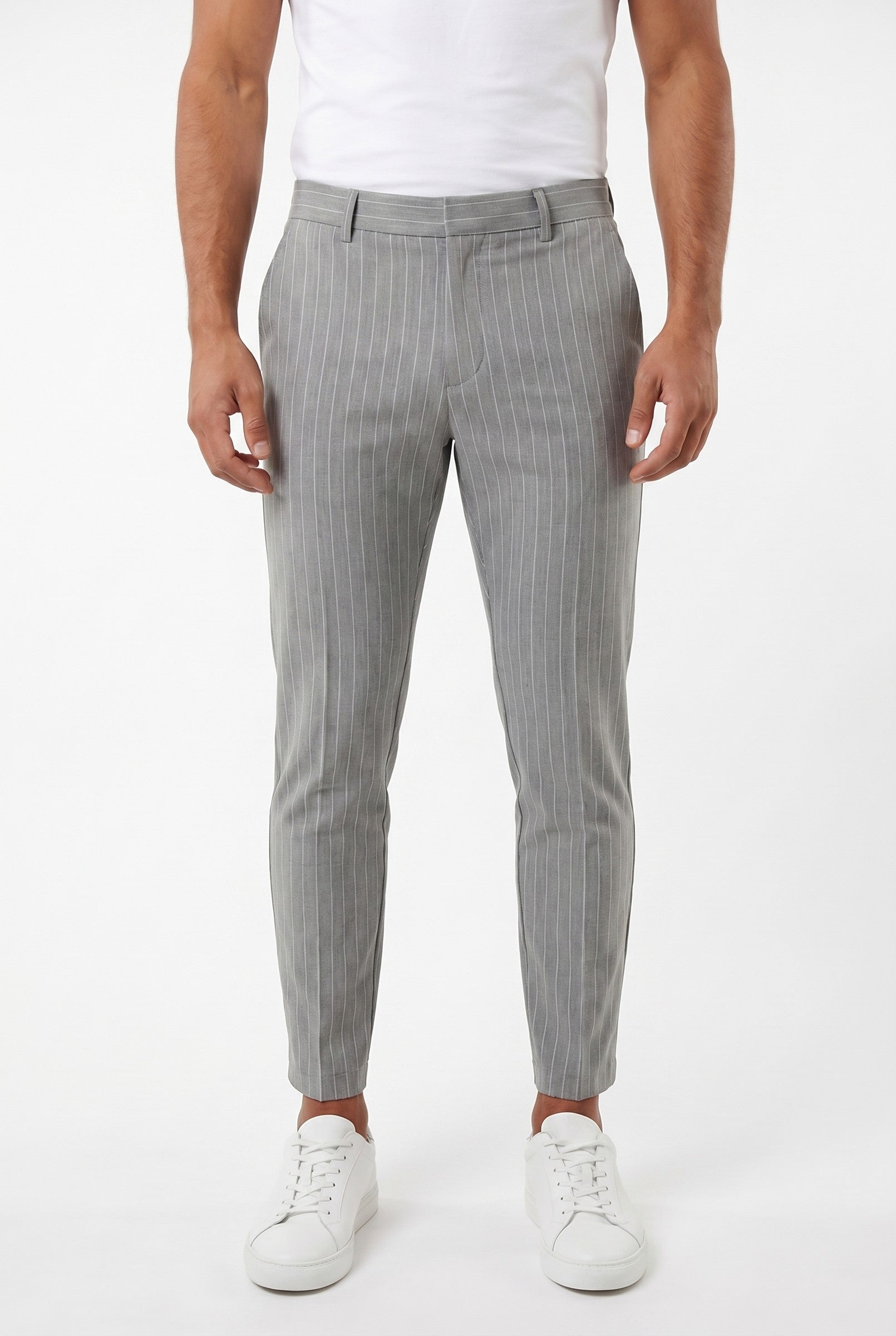 Men's Signature Half Belt Trousers | Blackstone London