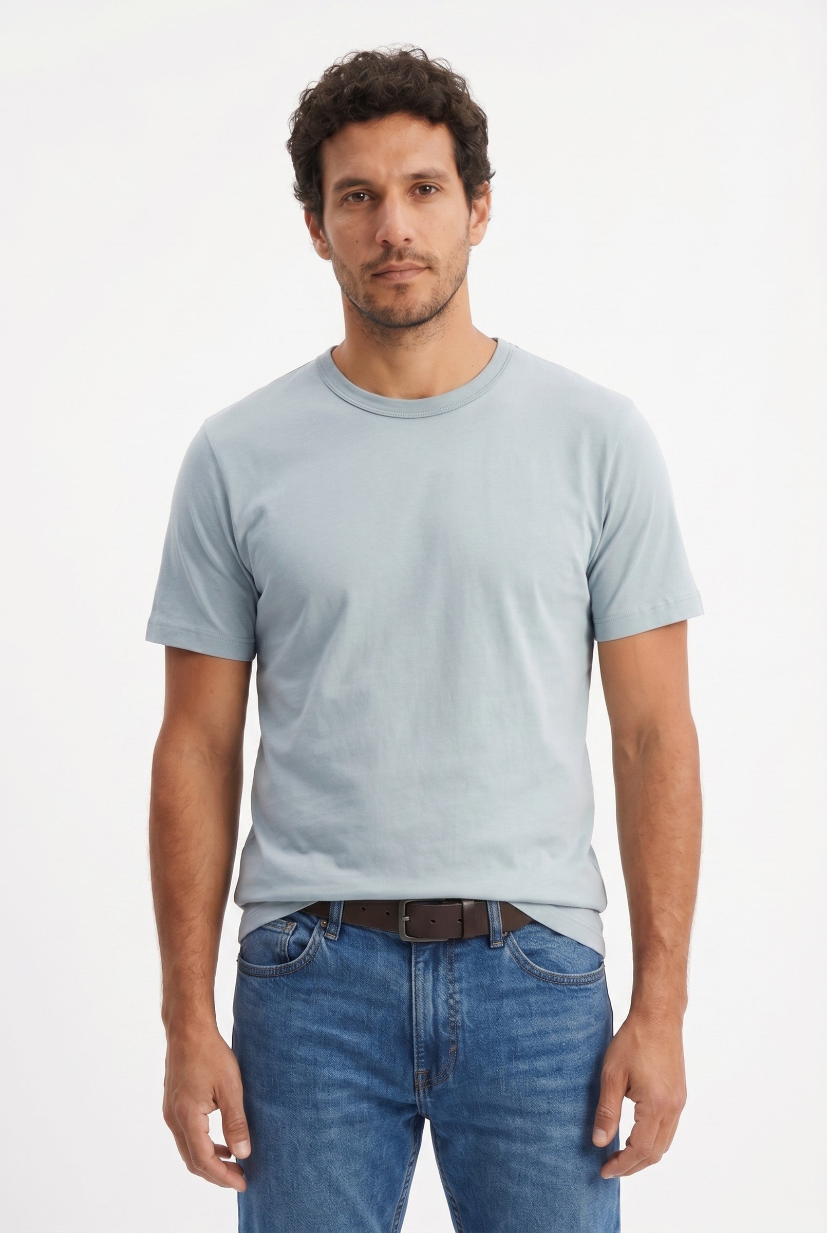 Men's Midweight Cotton Crew Neck T-Shirt | Blackstone London