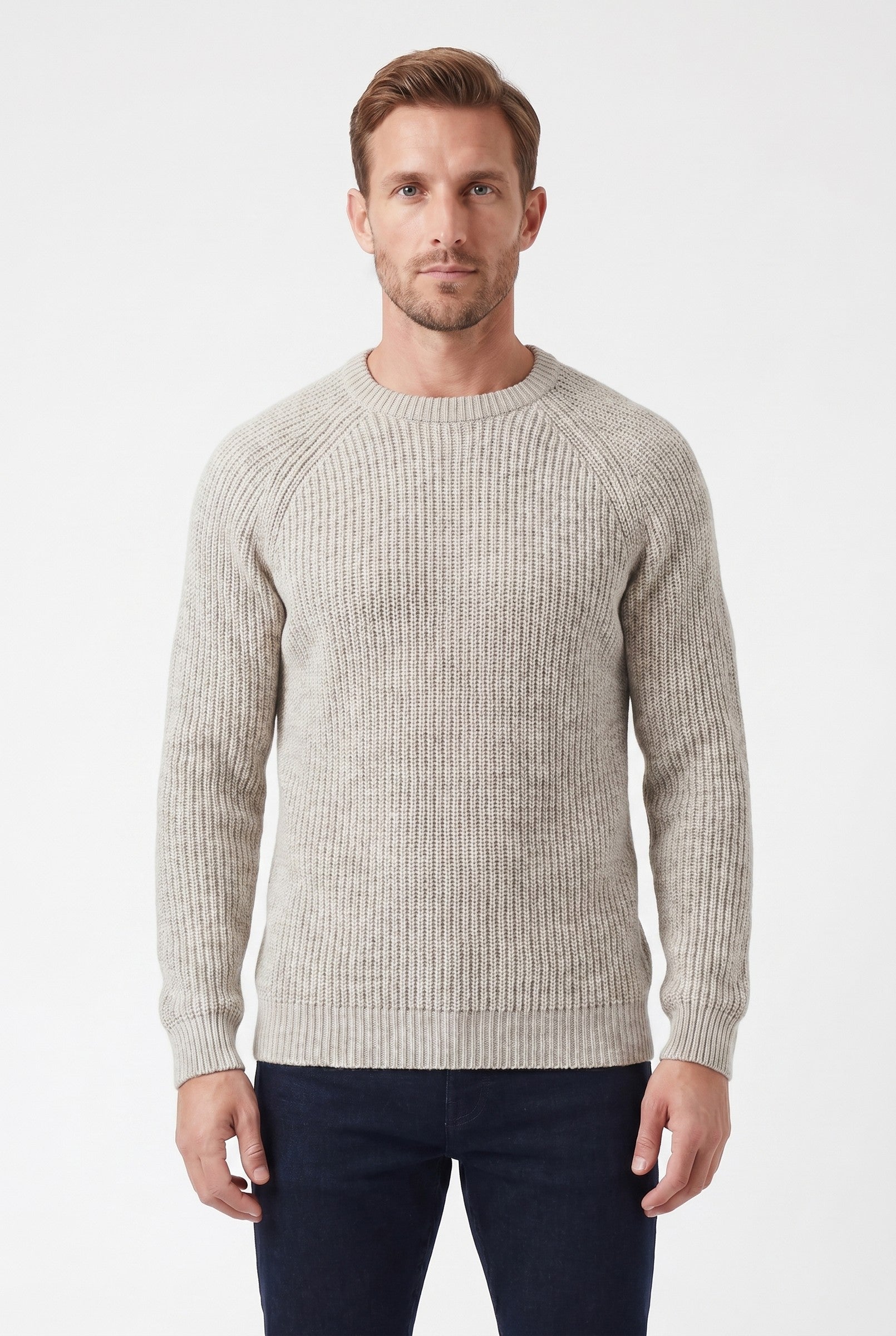 Men's 100% Cotton Fisherman Knit Jumper | Blackstone London