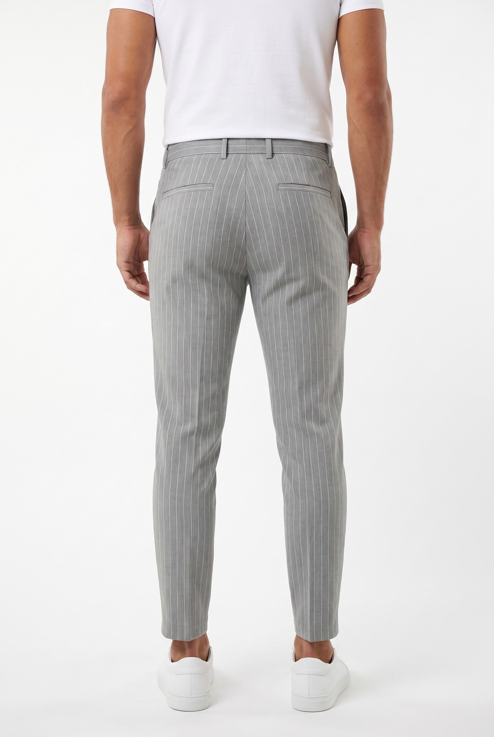 Men's Signature Half Belt Trousers | Blackstone London