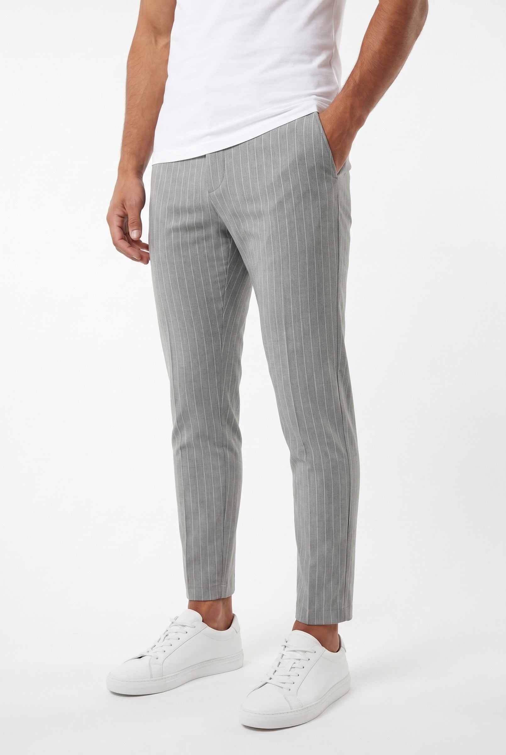Men's Signature Half Belt Trousers | Blackstone London