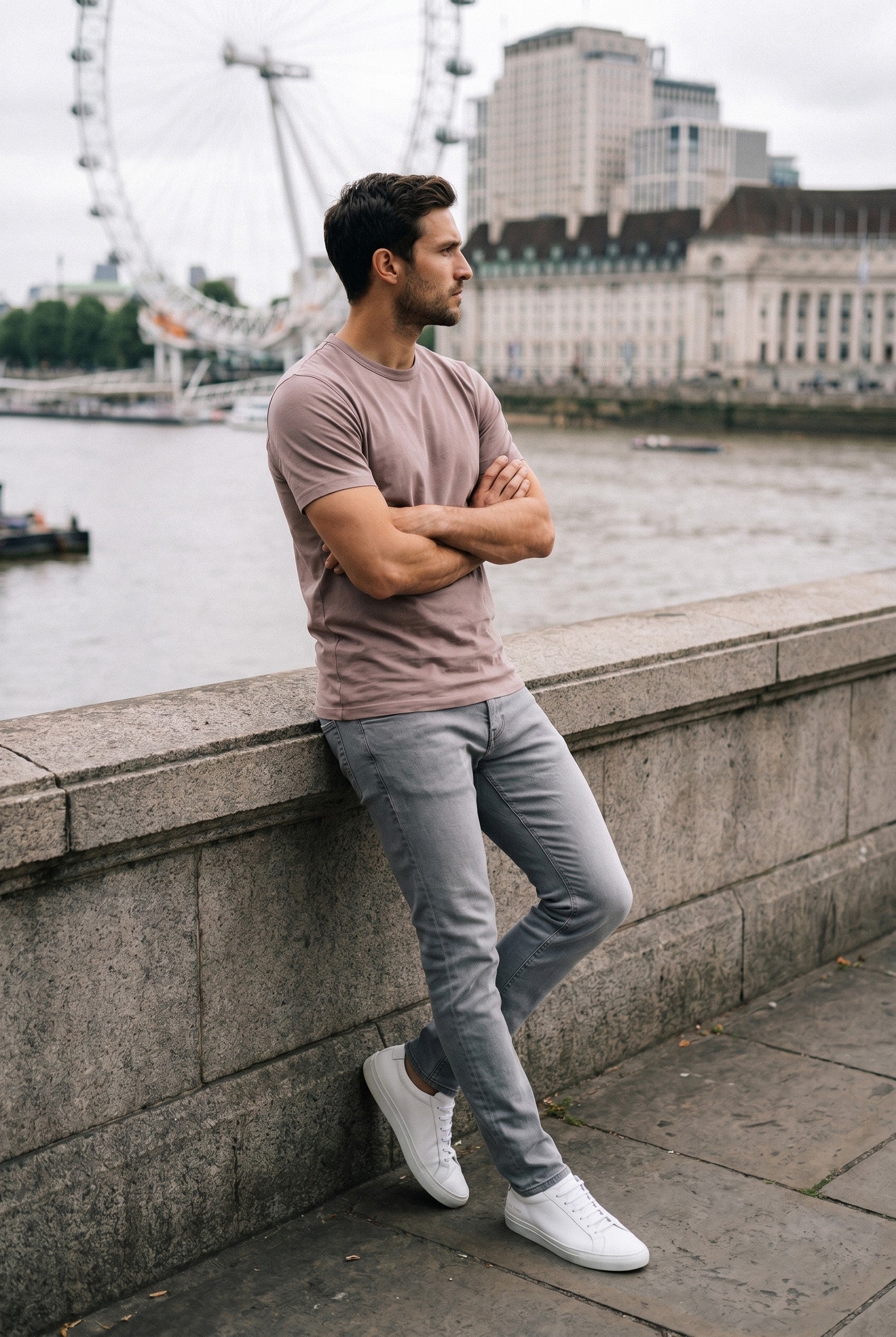 Men's Premium Cotton Crew Tee | Blackstone London