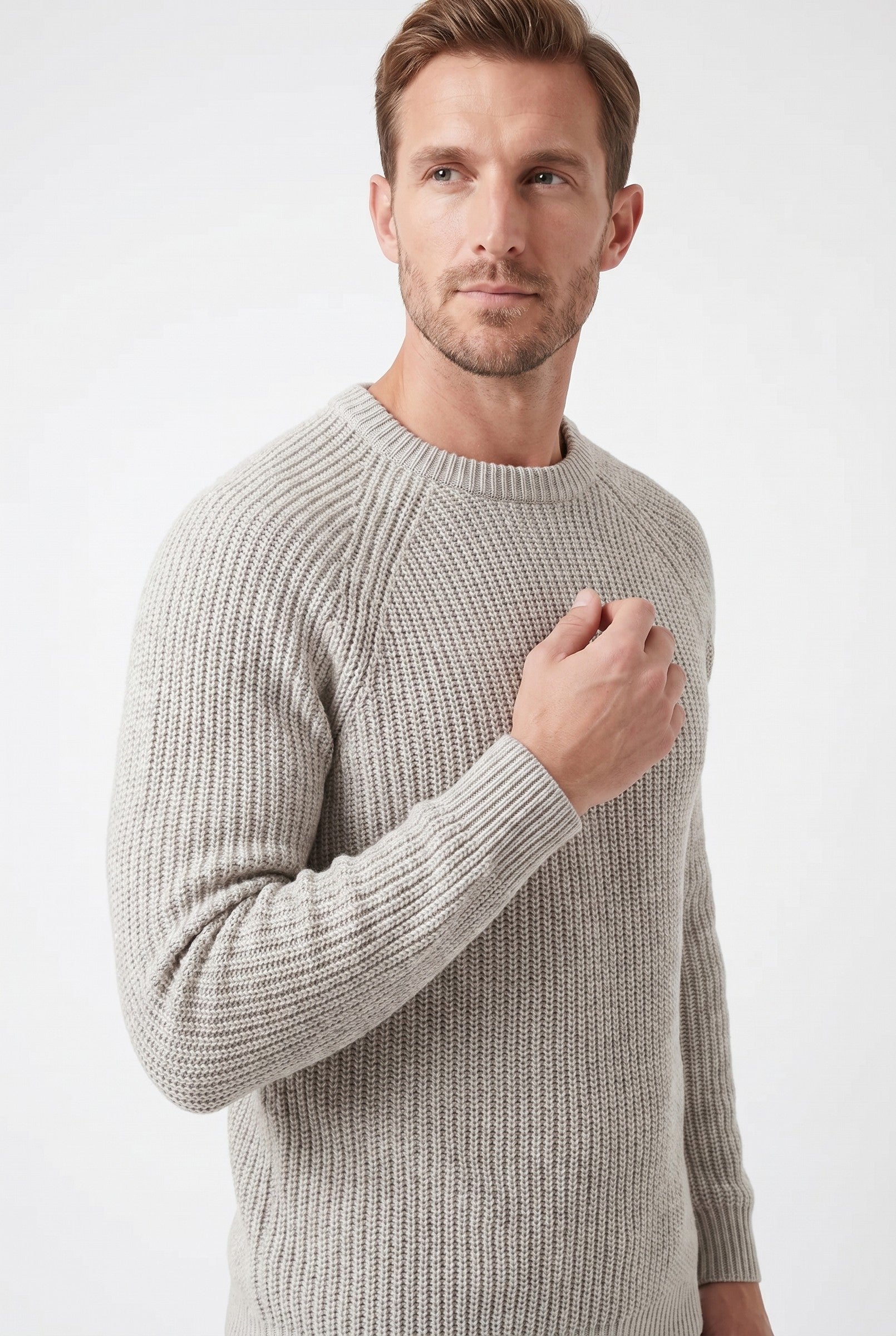 Men's 100% Cotton Fisherman Knit Jumper | Blackstone London