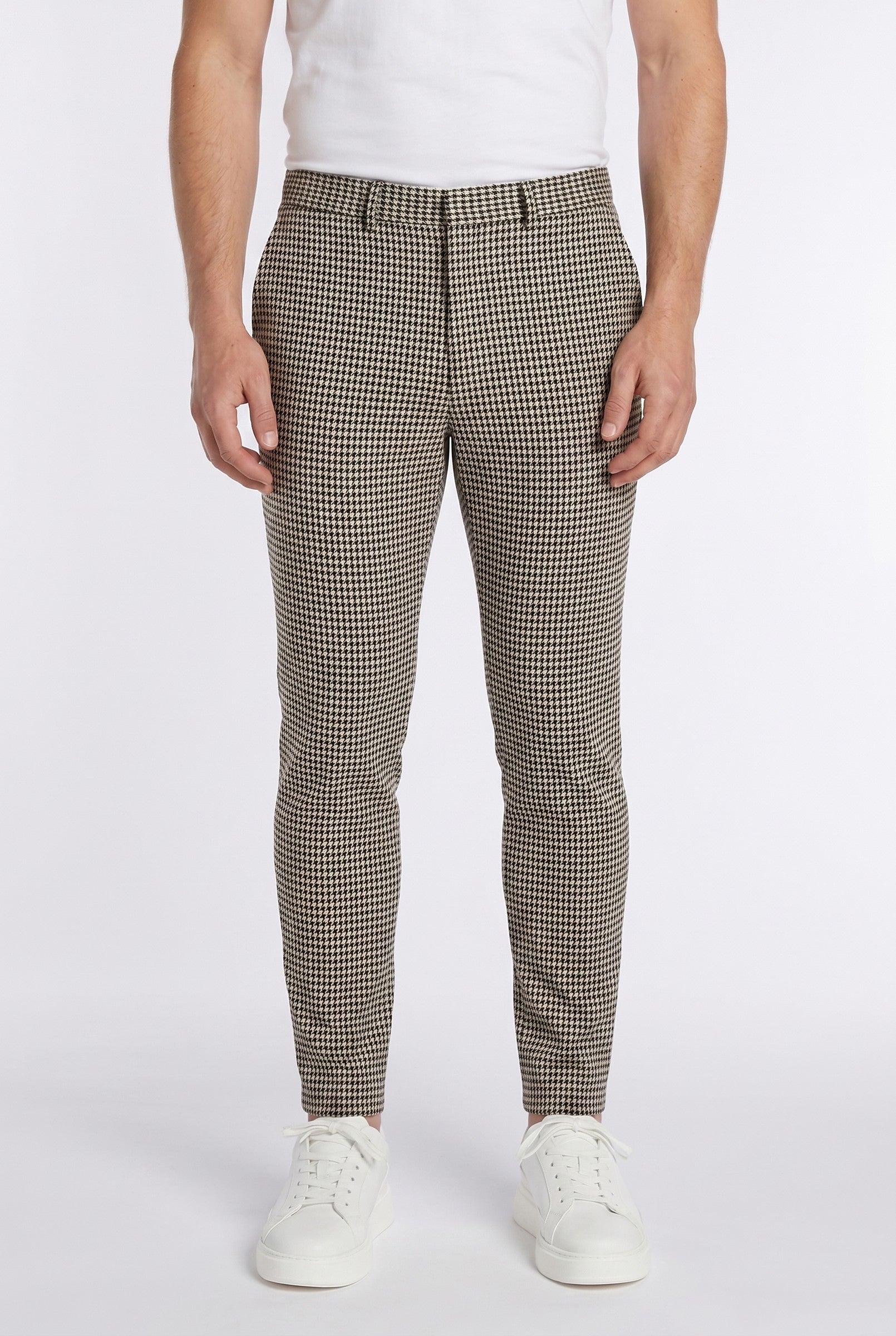 Men's Signature Half Belt Trousers | Blackstone London
