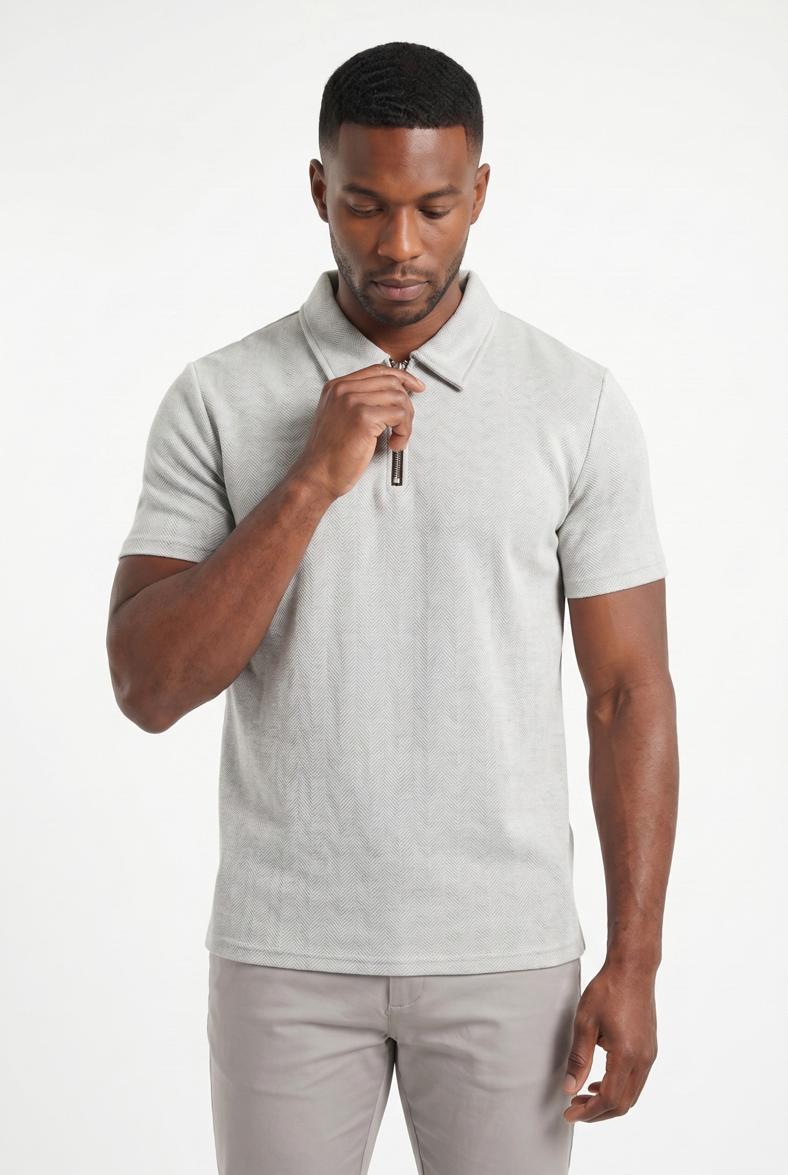 Men's Zig Zag Polo | Blackstone London