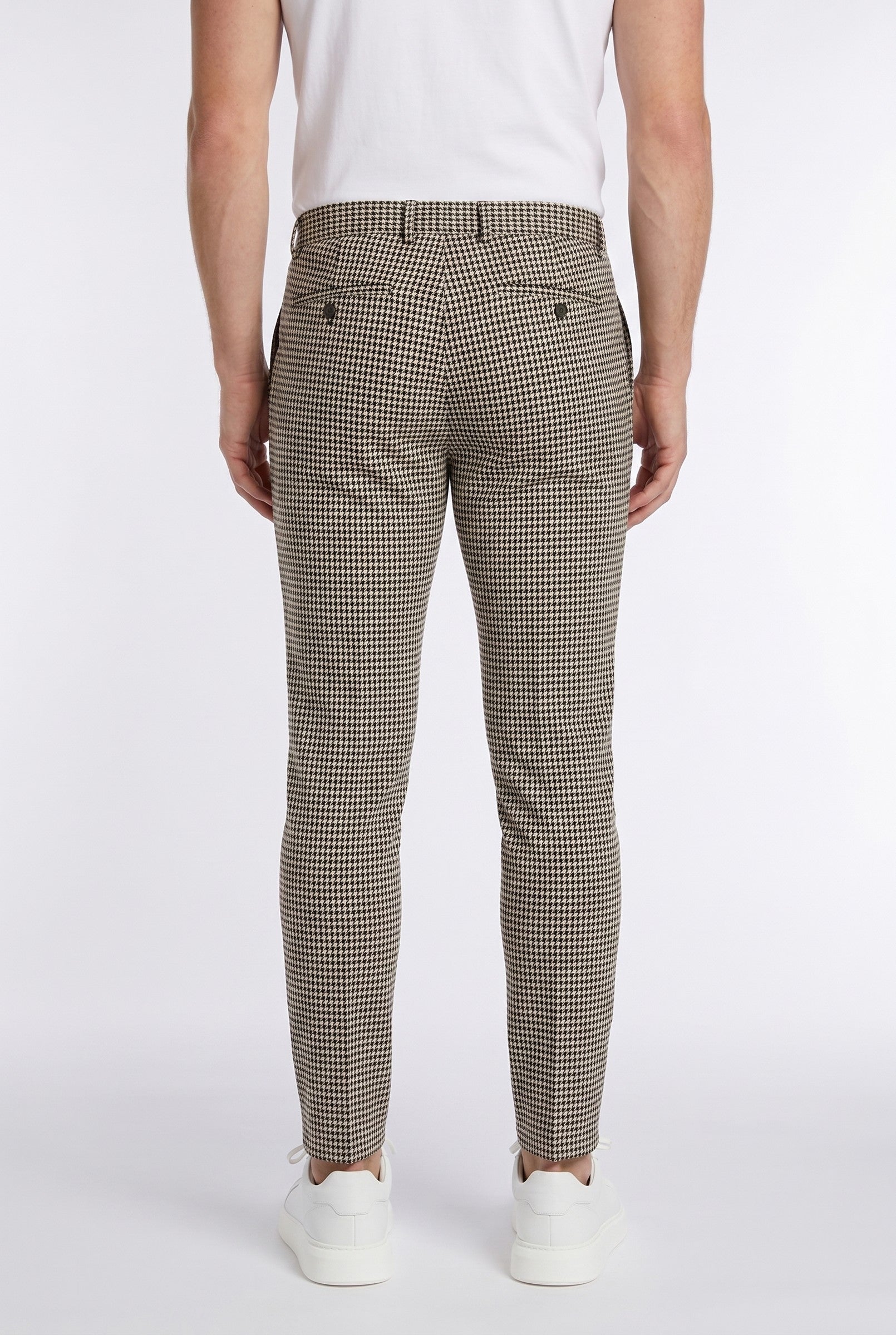 Men's Signature Half Belt Trousers | Blackstone London