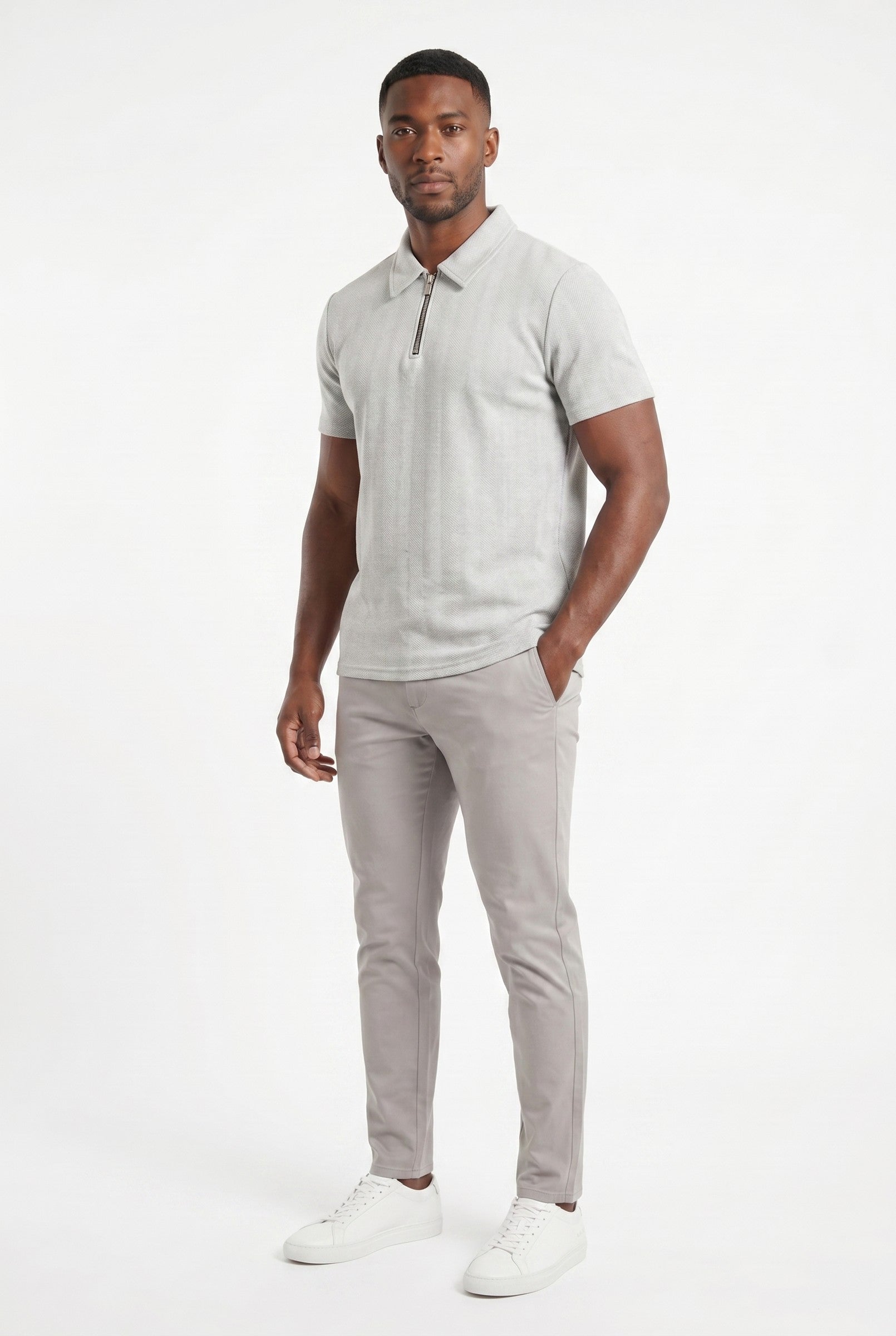 Men's Zig Zag Polo | Blackstone London
