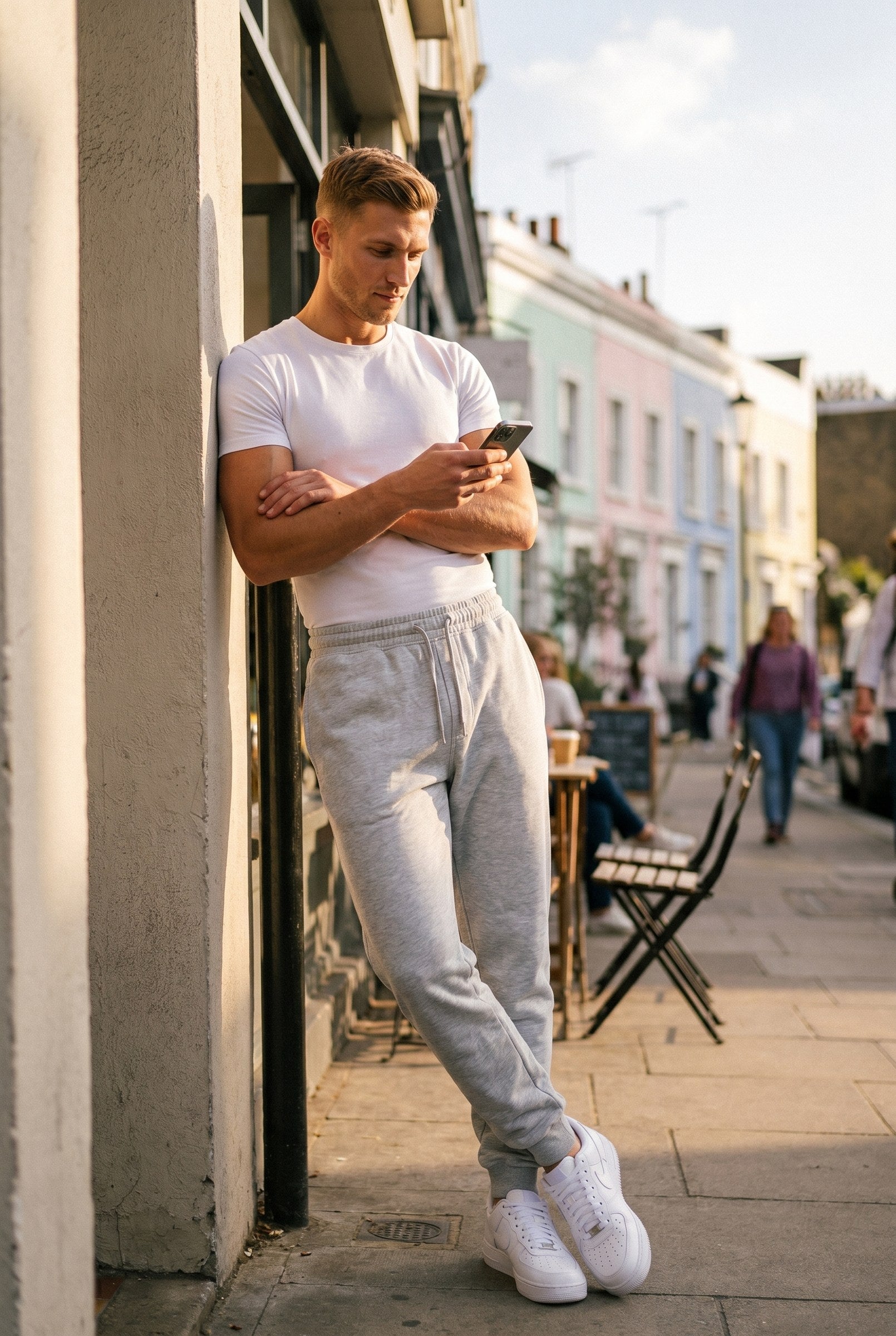 Men's Aventus Fleece Tapered Joggers | Blackstone London