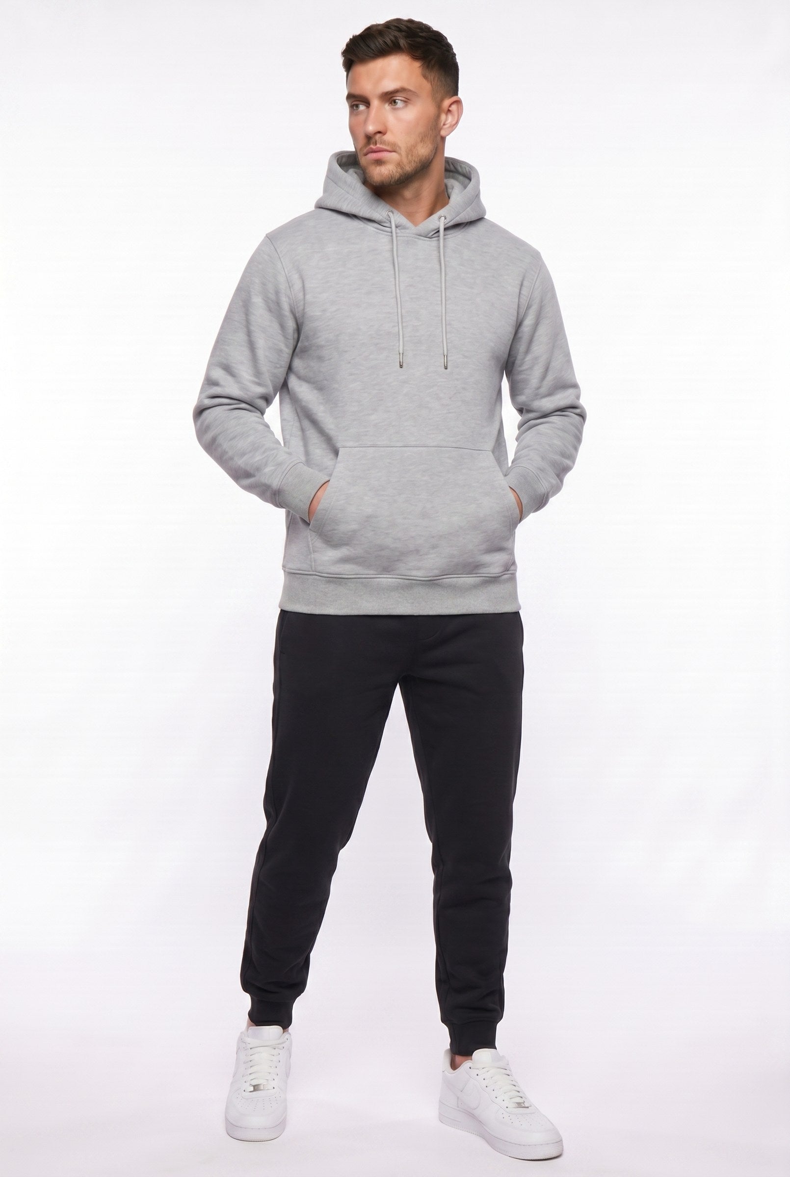 Men's Fundamental Fleece Pullover Hoodie | Blackstone London