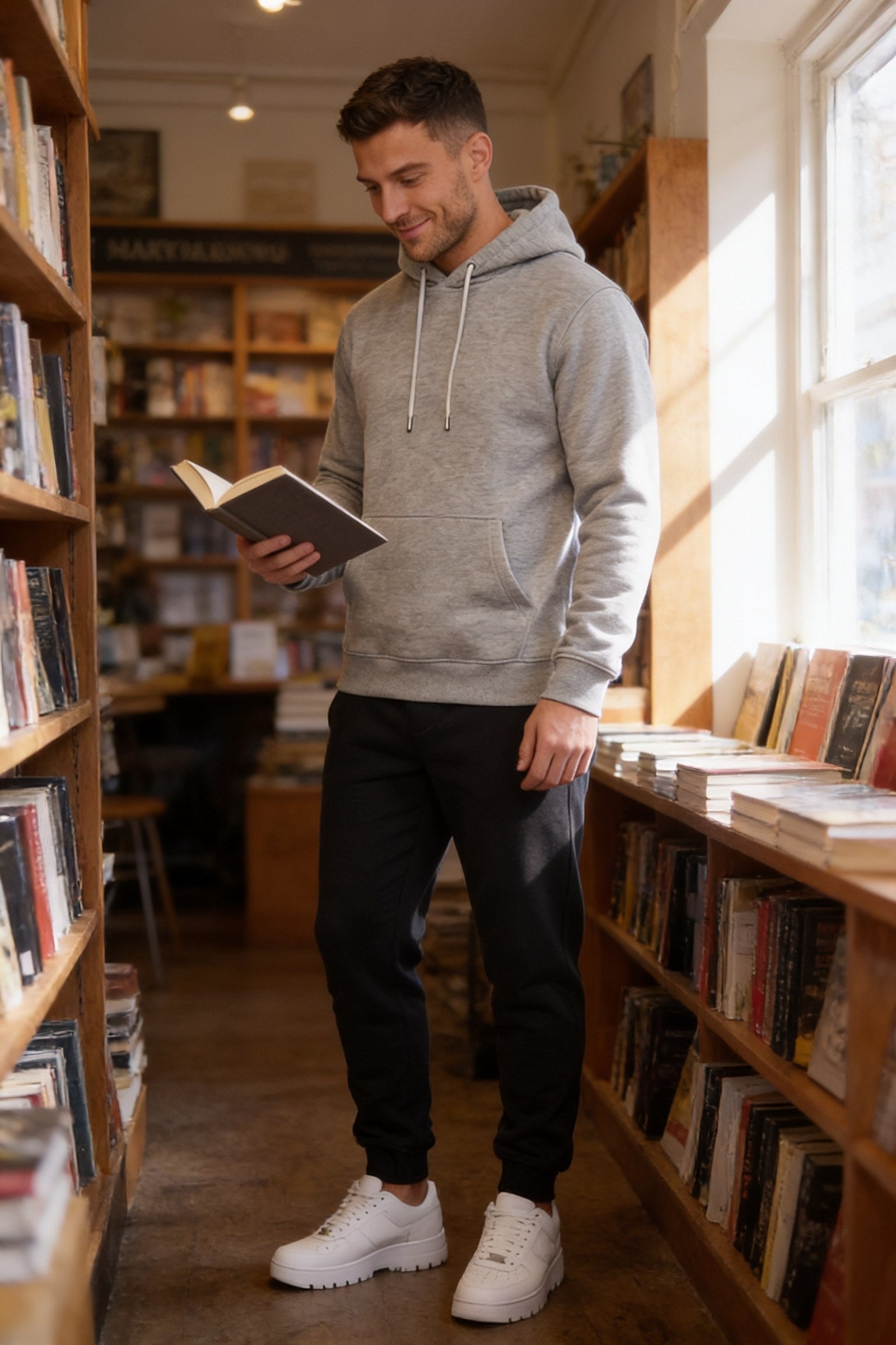 Men's Fundamental Fleece Pullover Hoodie | Blackstone London