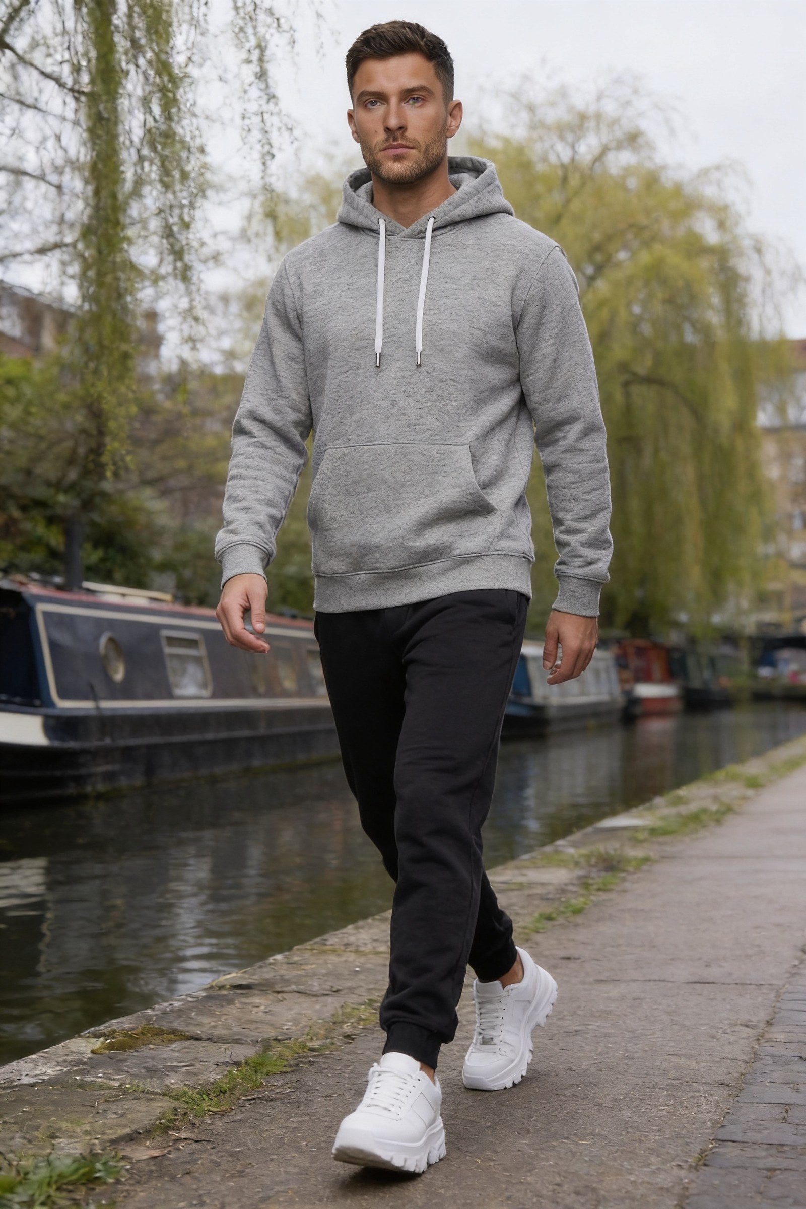 Men's Fundamental Fleece Pullover Hoodie | Blackstone London