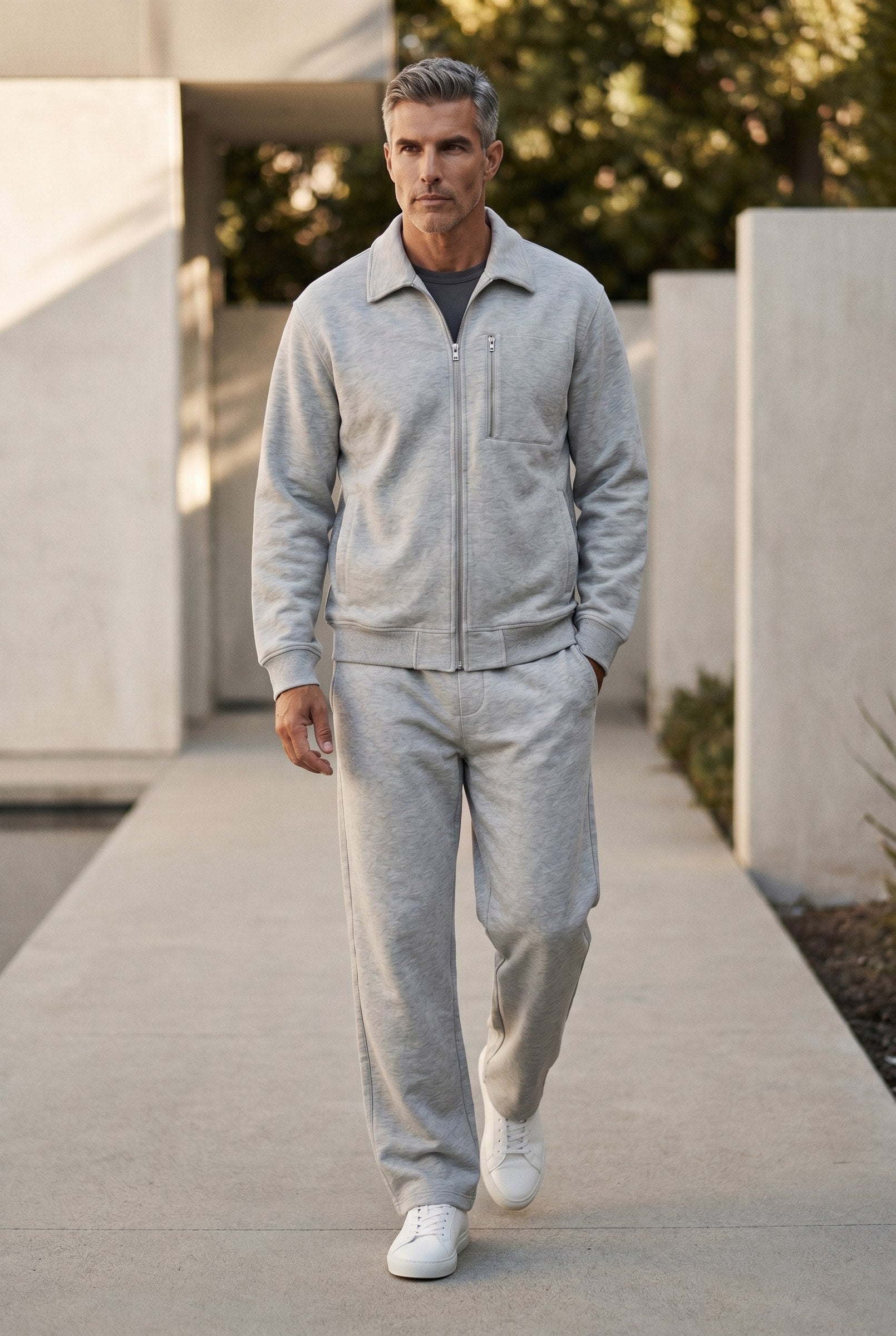 Men's Athleisure Zip Jacket & Joggers 2-Piece Set | Blackstone London