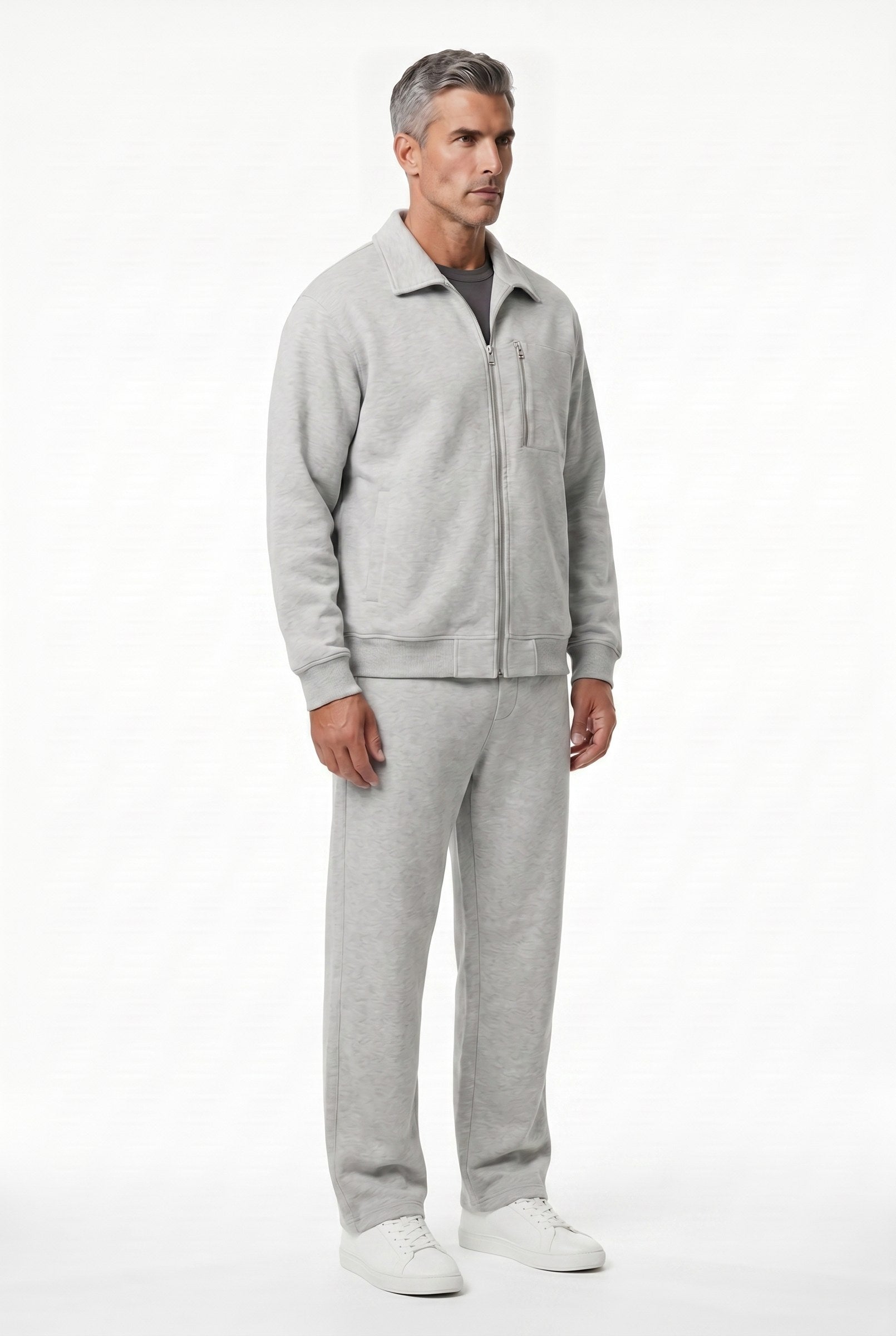 Men's Athleisure Zip Jacket & Joggers 2-Piece Set | Blackstone London