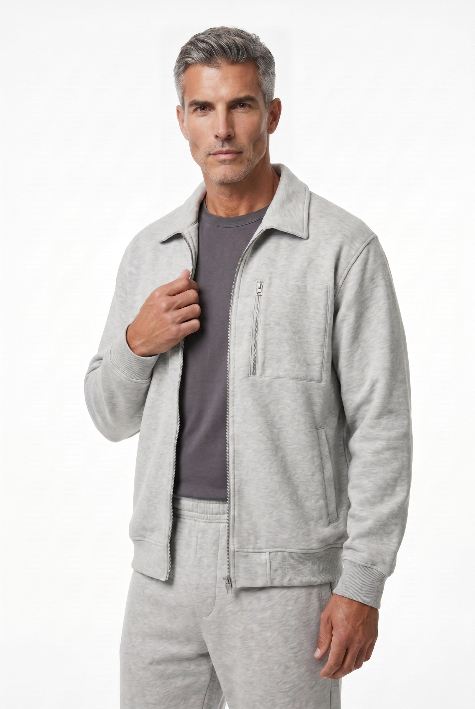 Men's Athleisure Zip Jacket & Joggers 2-Piece Set | Blackstone London