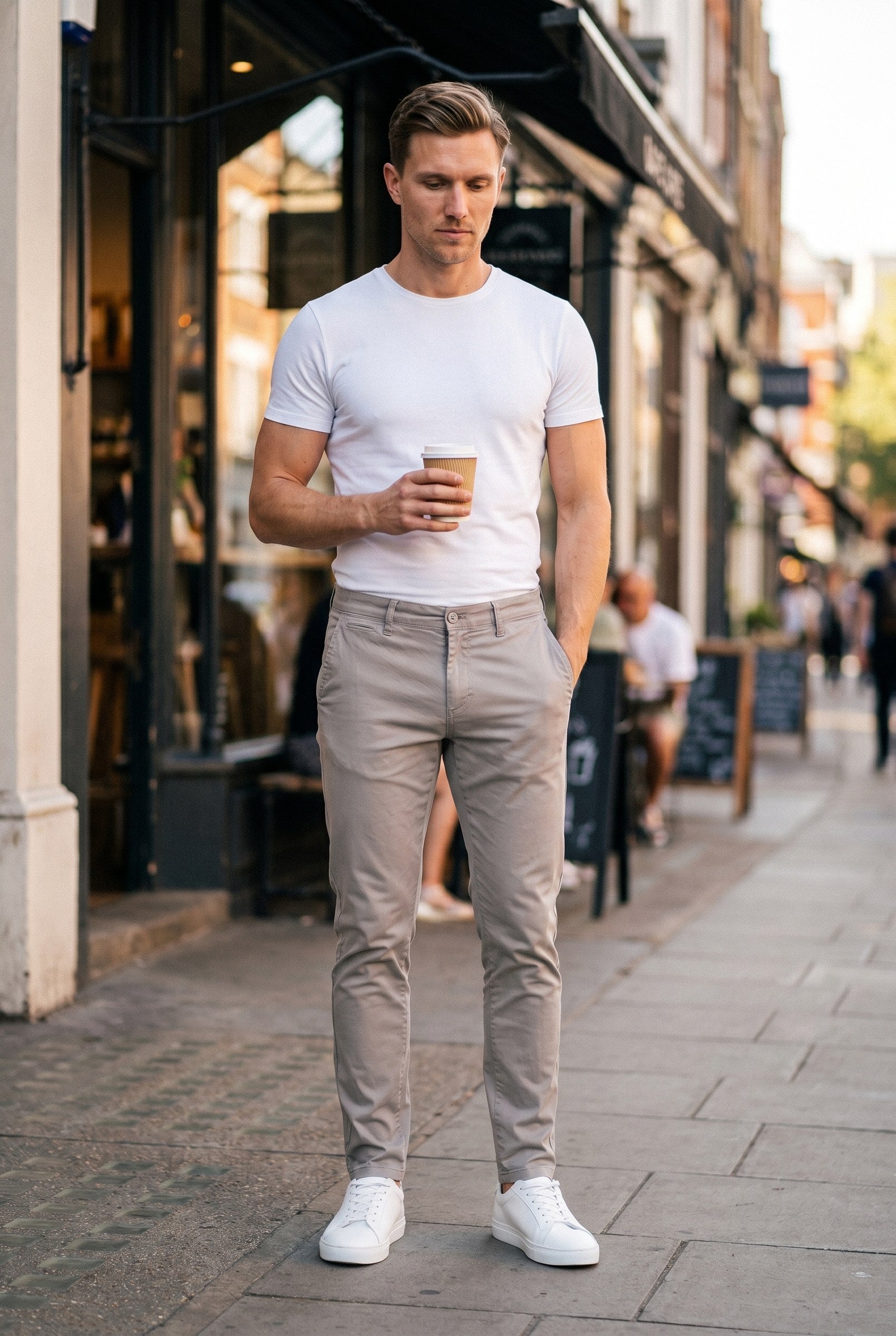 Men's Capo Stretch Chino Pants | Blackstone London