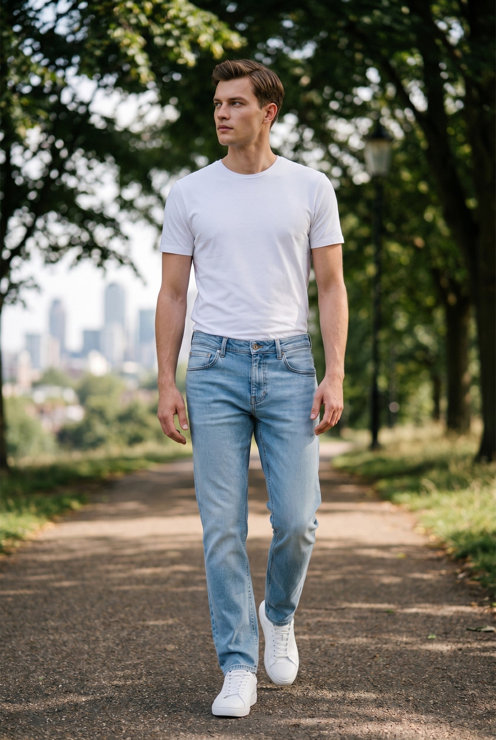 Men's Straight Leg Denim Jeans | Blackstone London