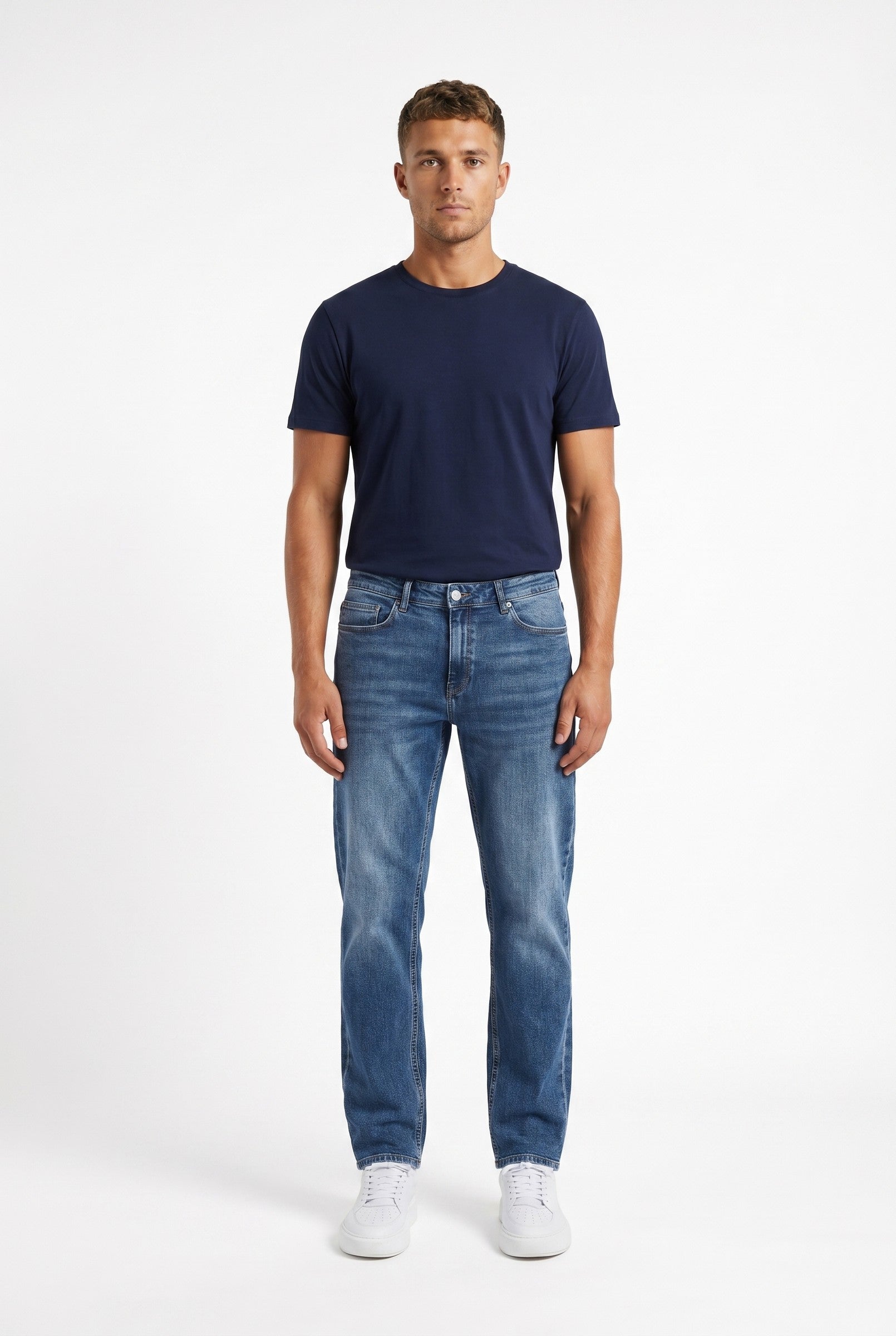 Men's Straight Leg Denim Jeans | Blackstone London