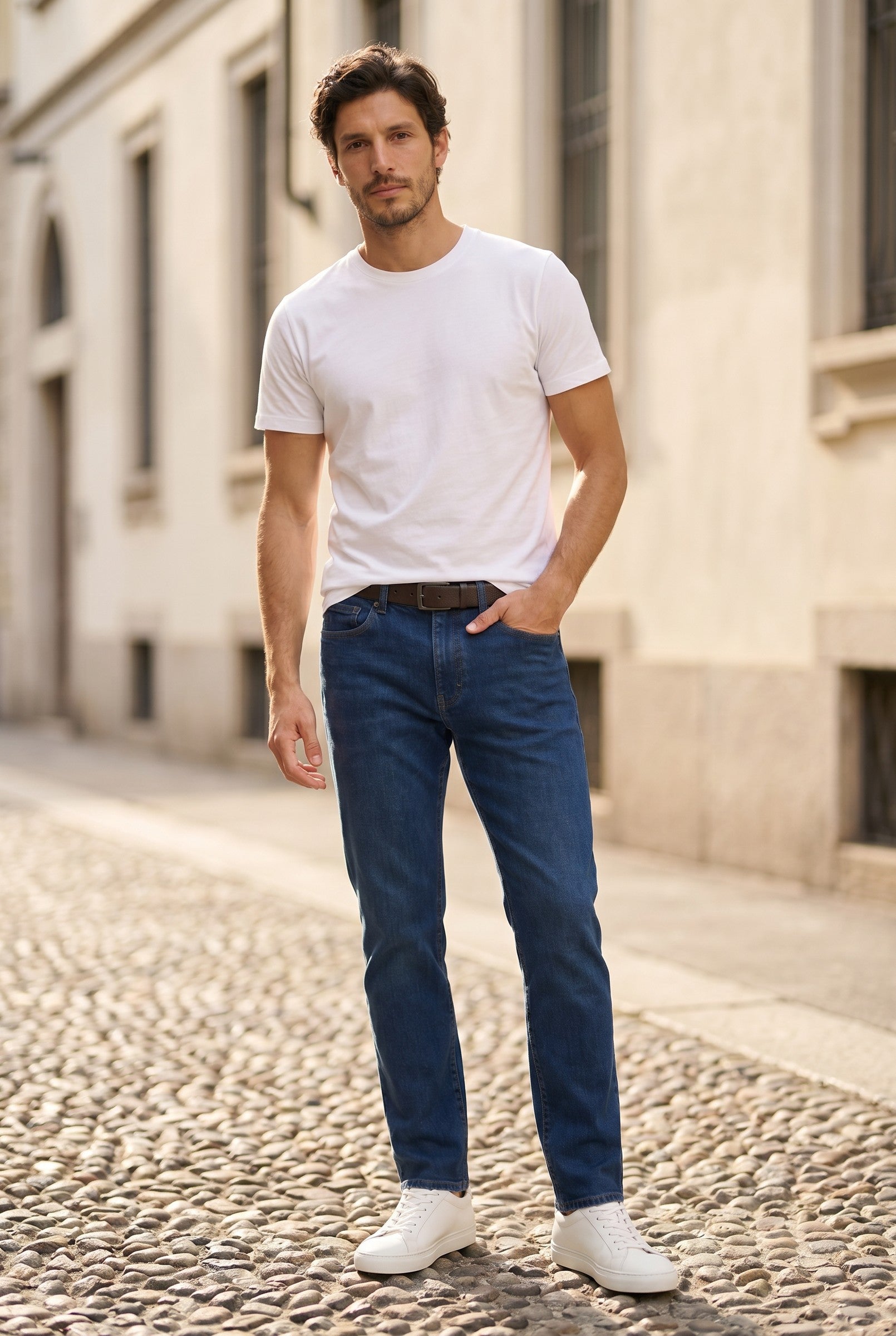 Men's 7-Year Wash Italian Denim Jeans | Blackstone London