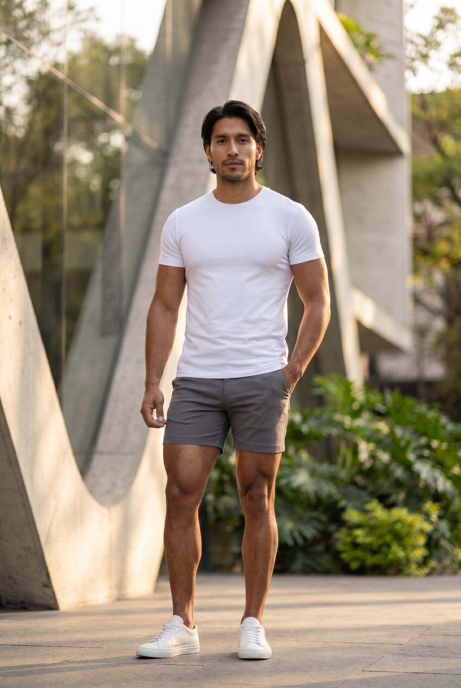 Men's Muscle Fit Chino Shorts | Blackstone London