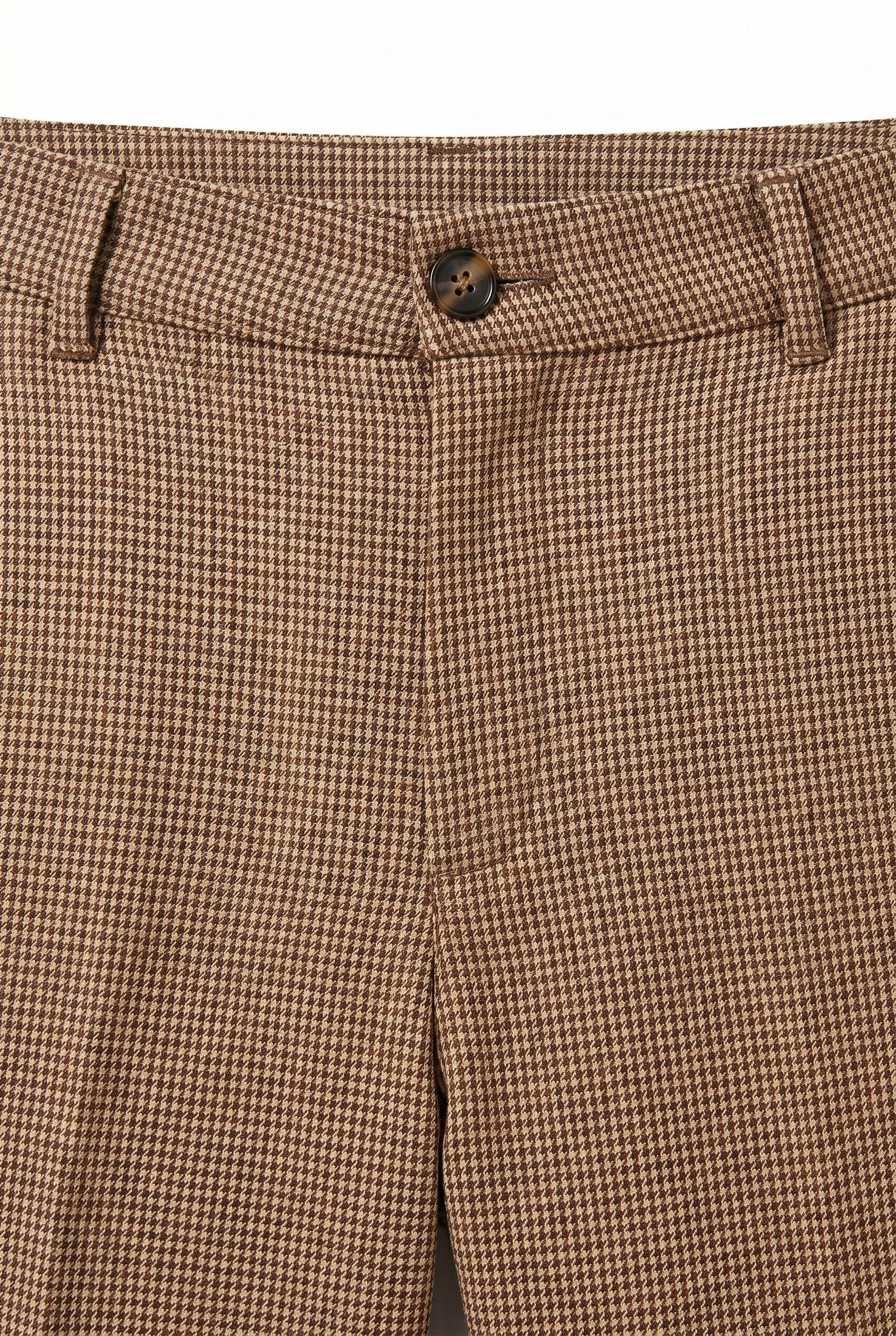 Men's Dogtooth Woven Cropped Trouser | Blackstone London