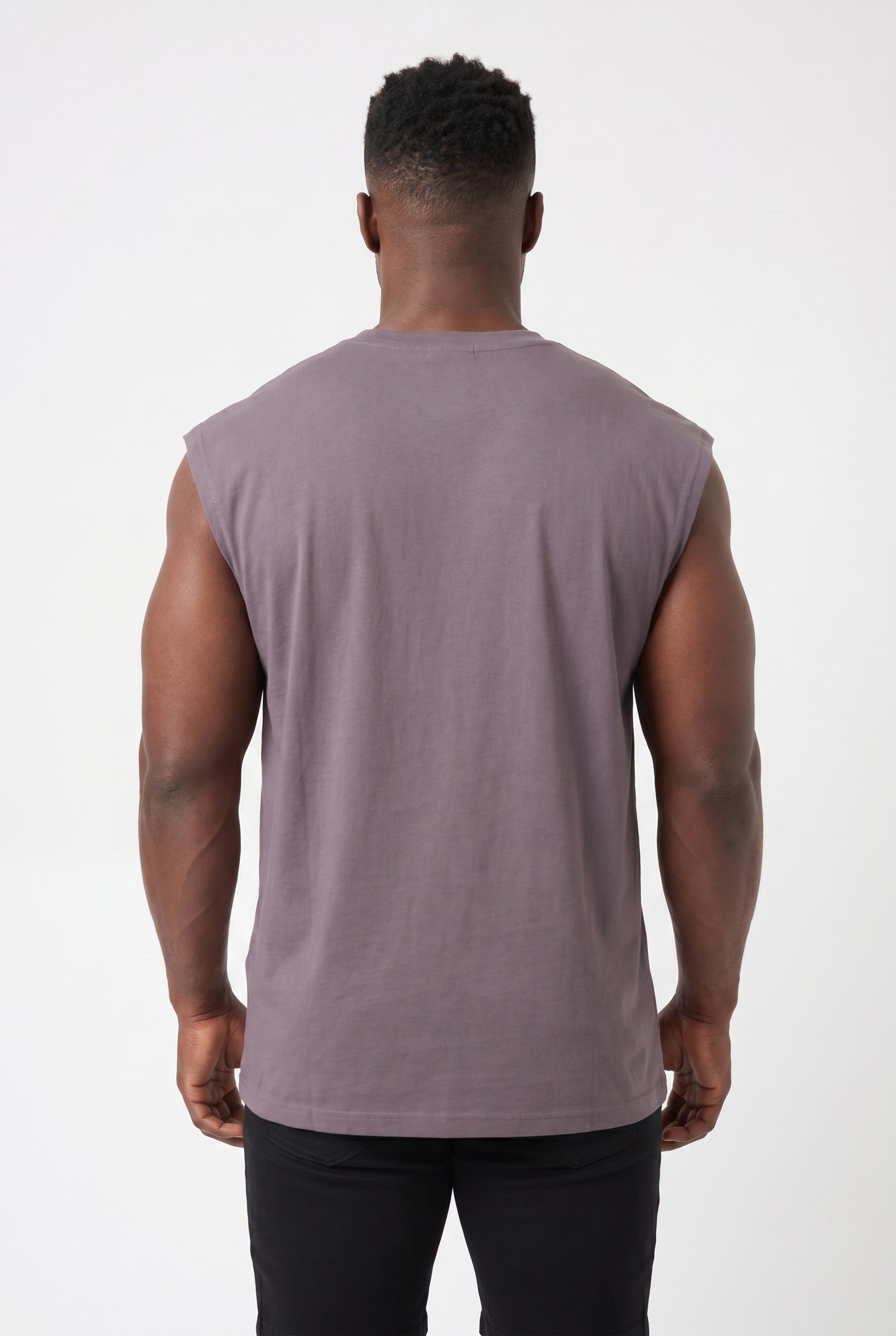 Men's Mocha Deep Armhole Tank | Blackstone London