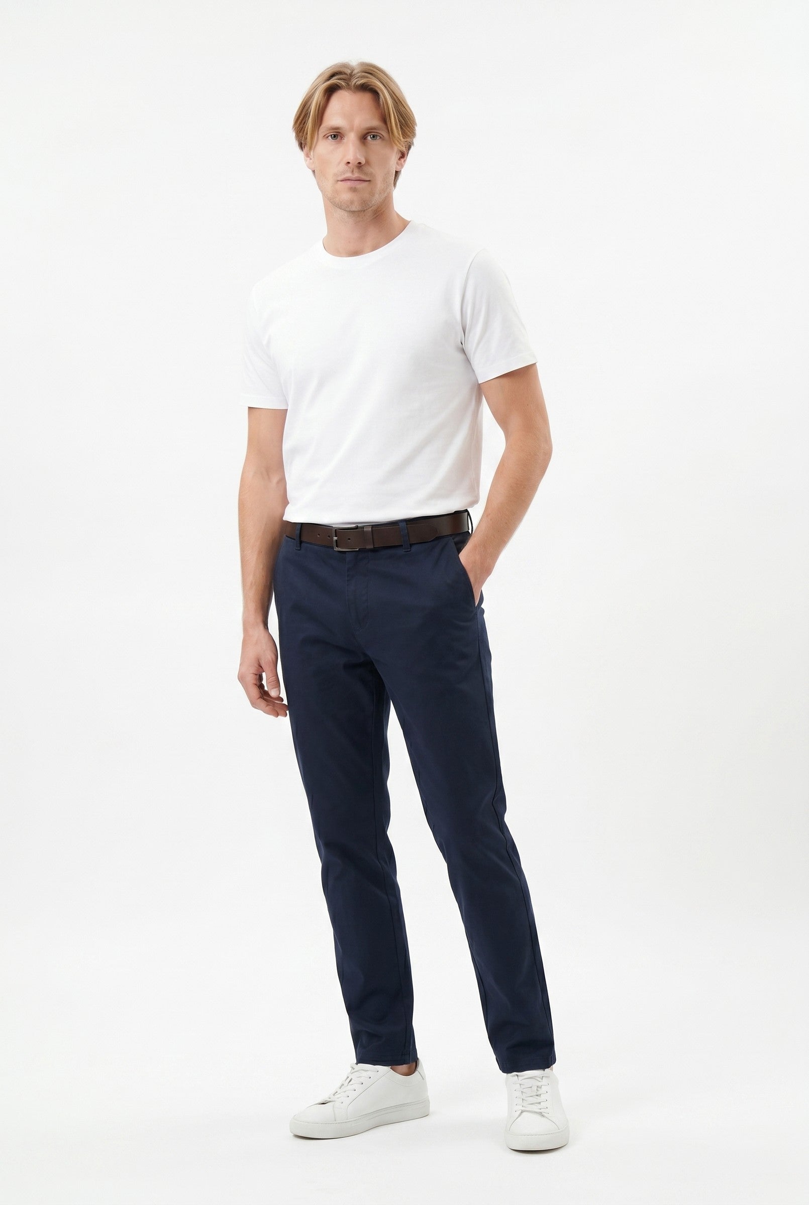 Men's Slim Fit Tailored Chino Trousers | Blackstone London