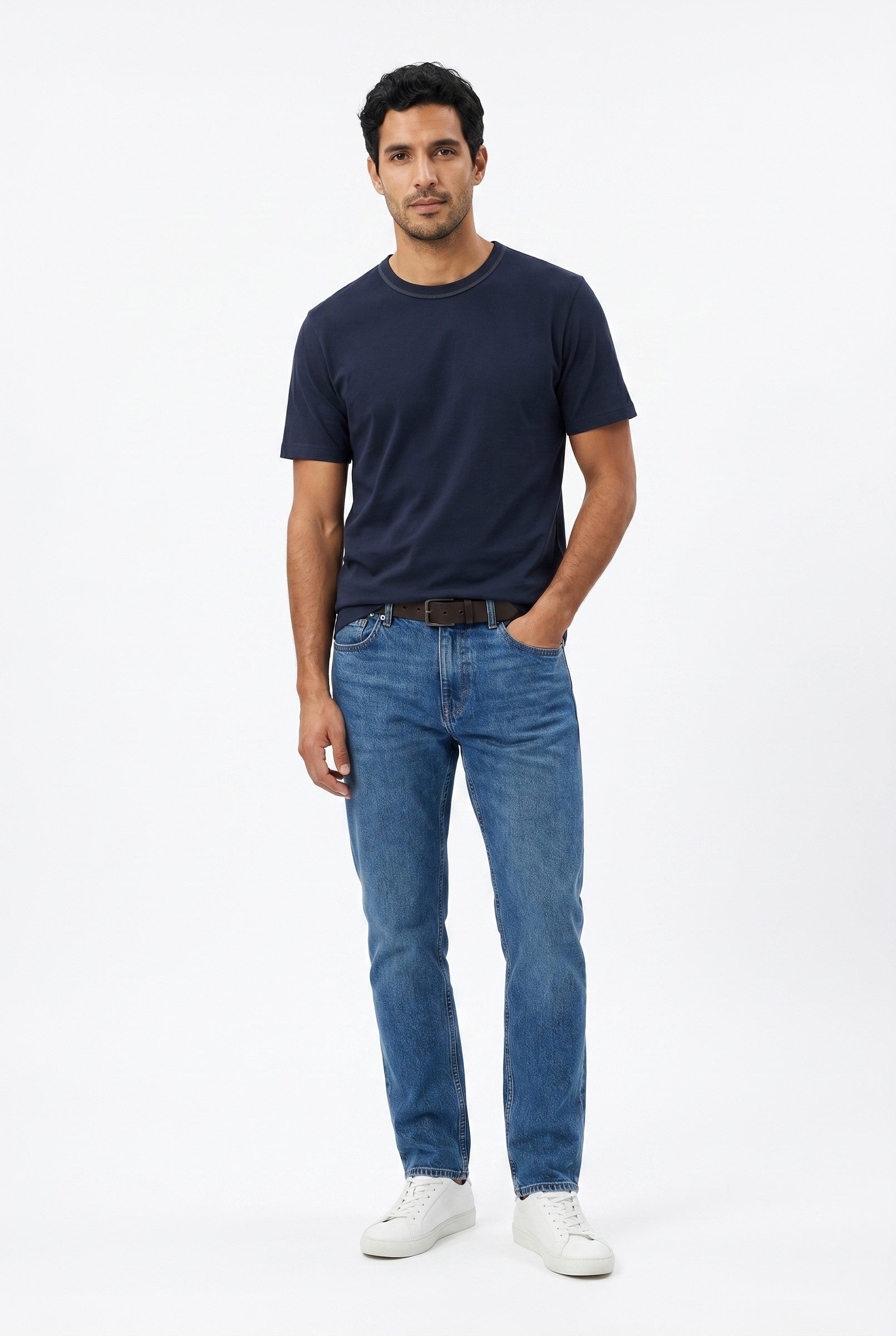 Men's Midweight Cotton Crew Neck T-Shirt | Blackstone London