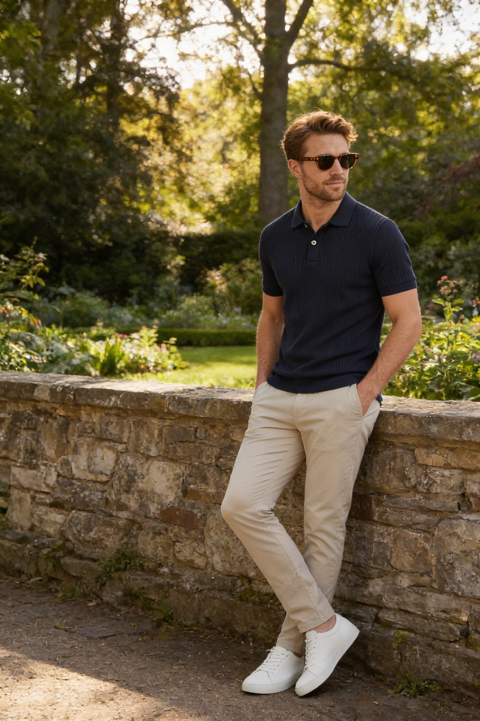 Men's Moxon Pique Polo Shirt | Blackstone London