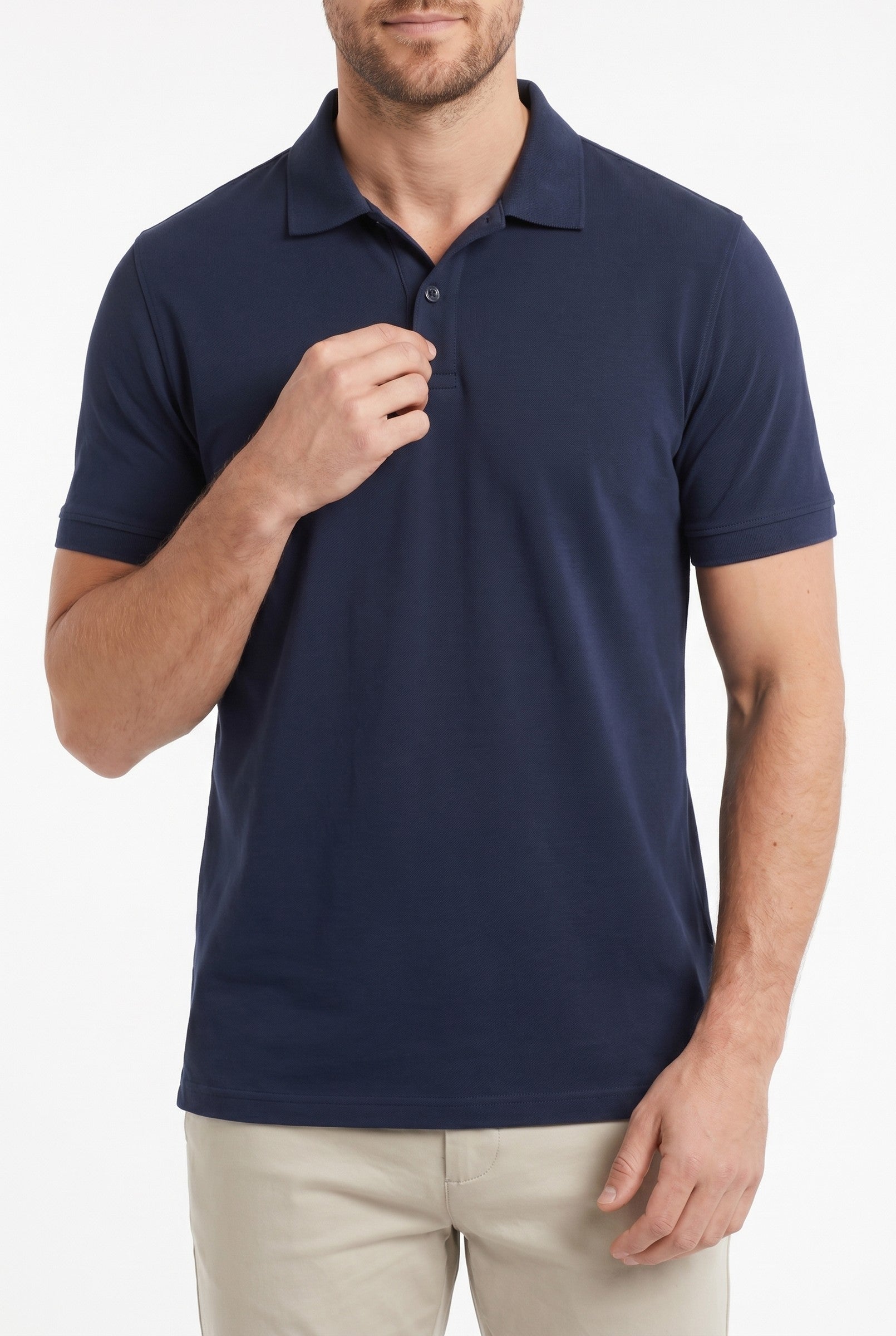 Men's Moxon Pique Polo Shirt | Blackstone London