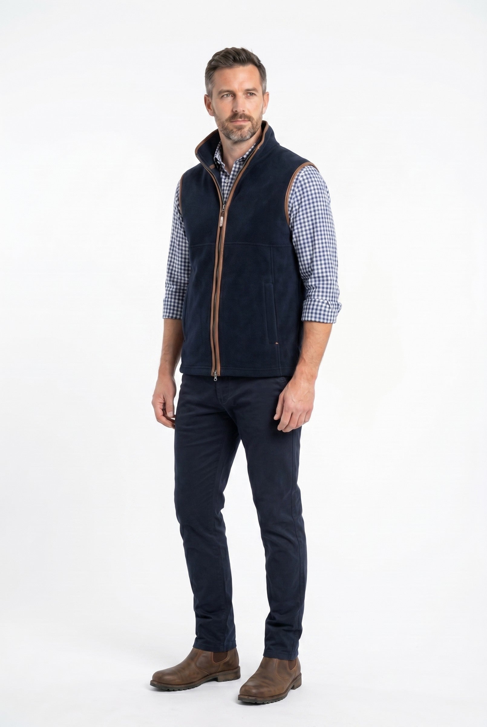 Men's Oakham Fleece Gilet | Blackstone London