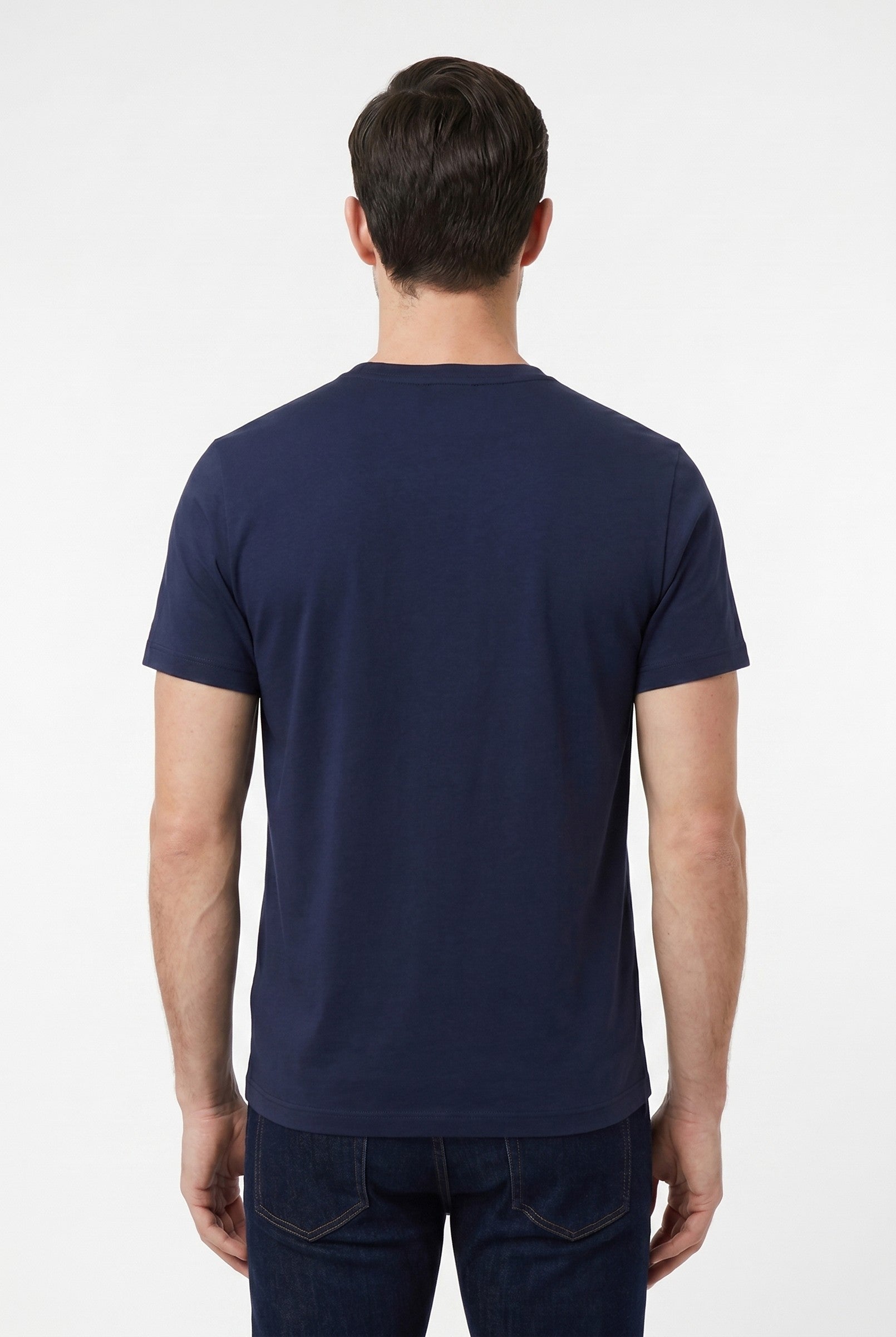 Men's Eyelet Crew Neck T-Shirt | Blackstone London