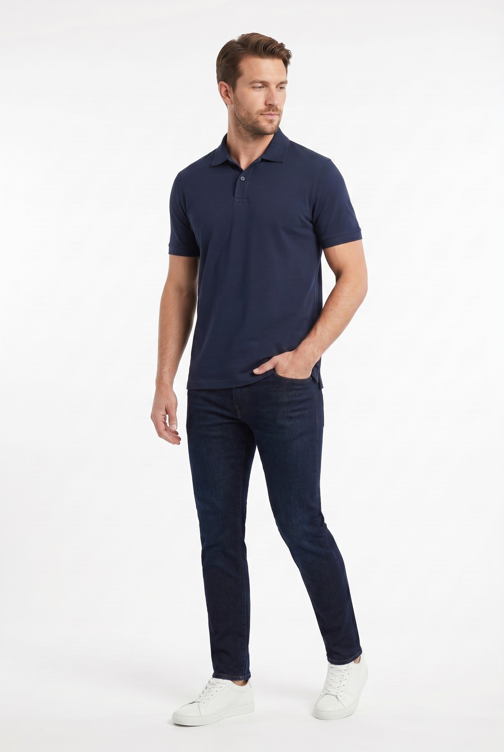 Men's Moxon Pique Polo Shirt | Blackstone London