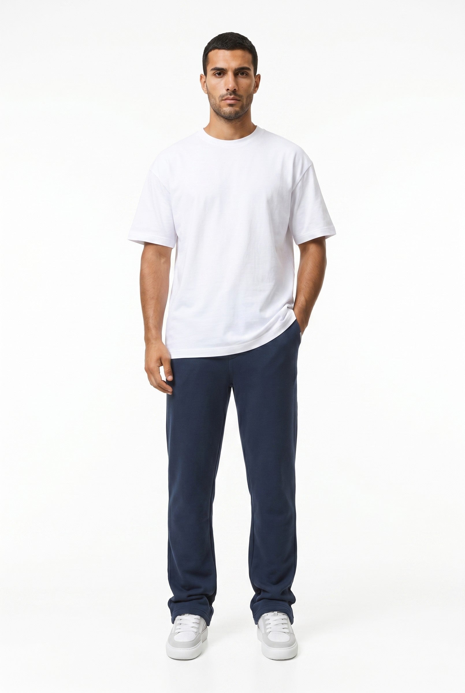 Men's Relaxed Fit Open Hem Joggers | Blackstone London