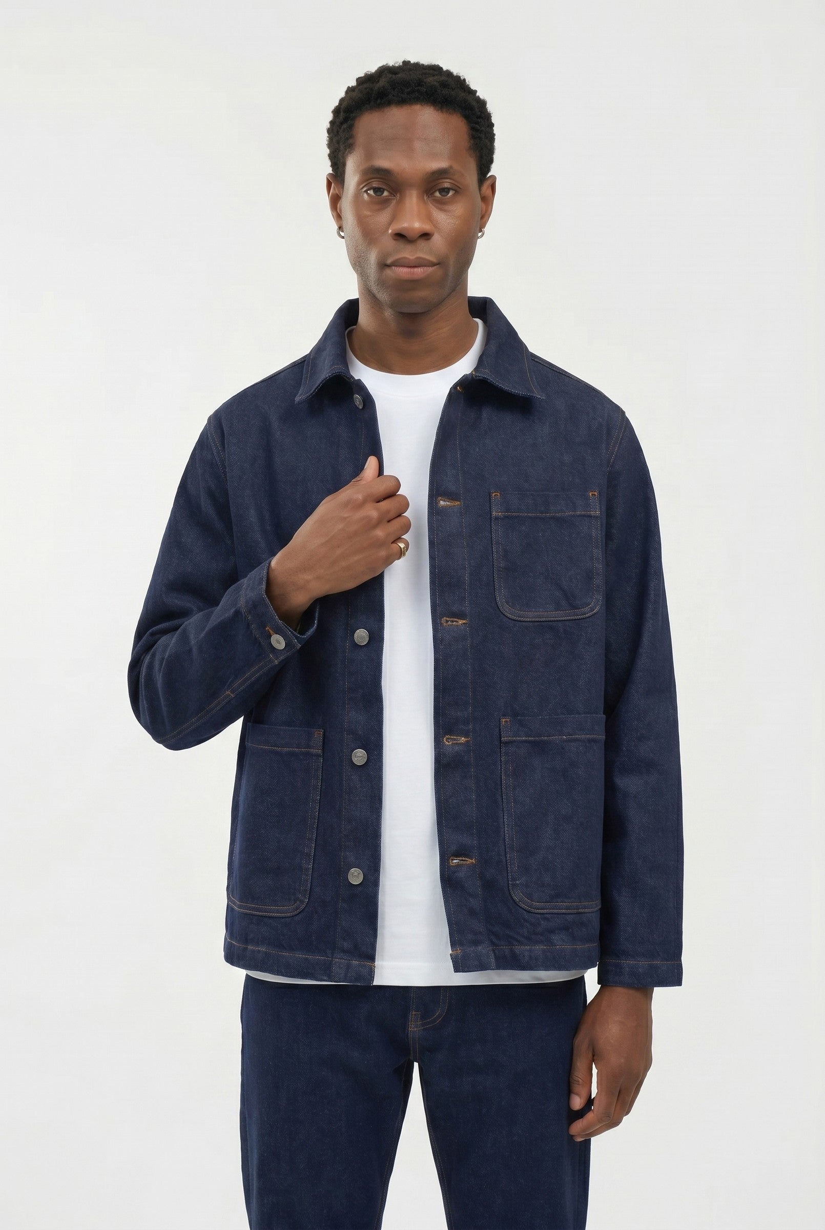 Men's Vintage Wash Chore Jacket | Blackstone London