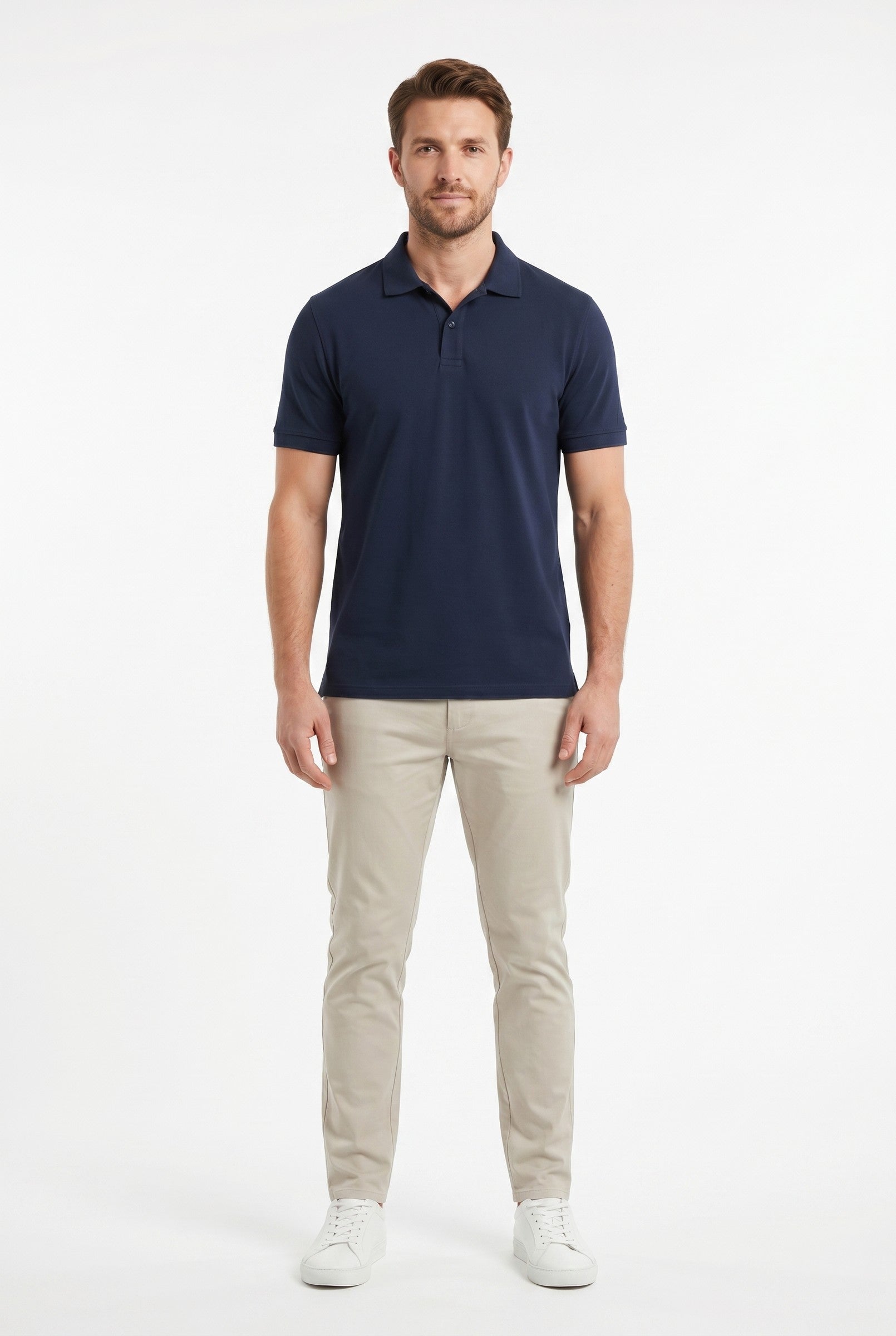 Men's Moxon Pique Polo Shirt | Blackstone London