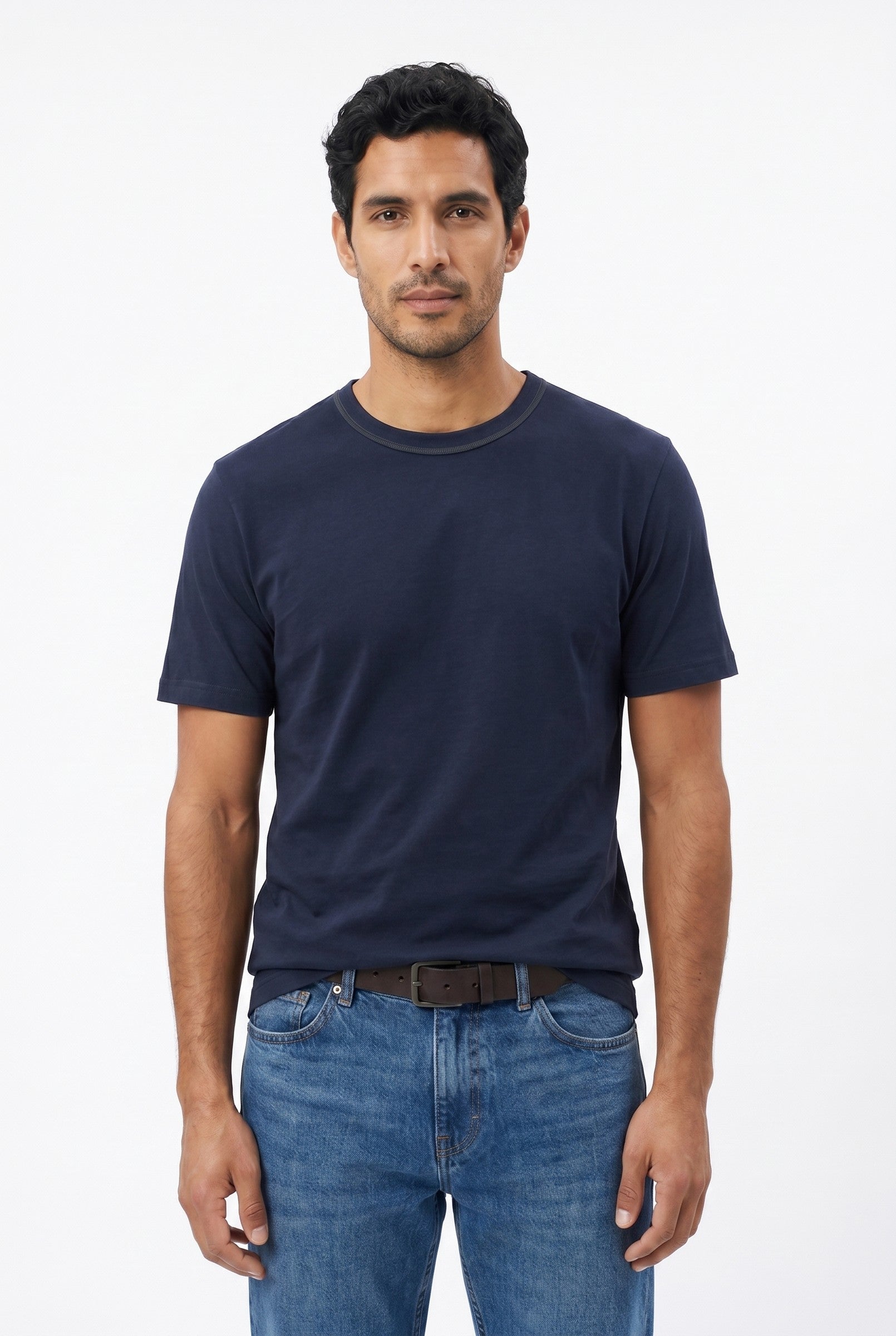 Men's Midweight Cotton Crew Neck T-Shirt | Blackstone London