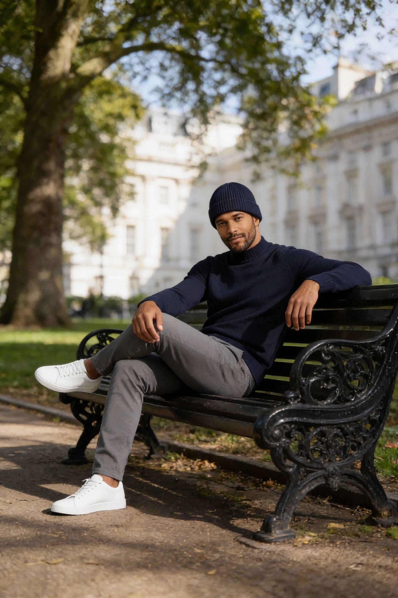 Men's Ribbed Knit Beanie Hat | Blackstone London