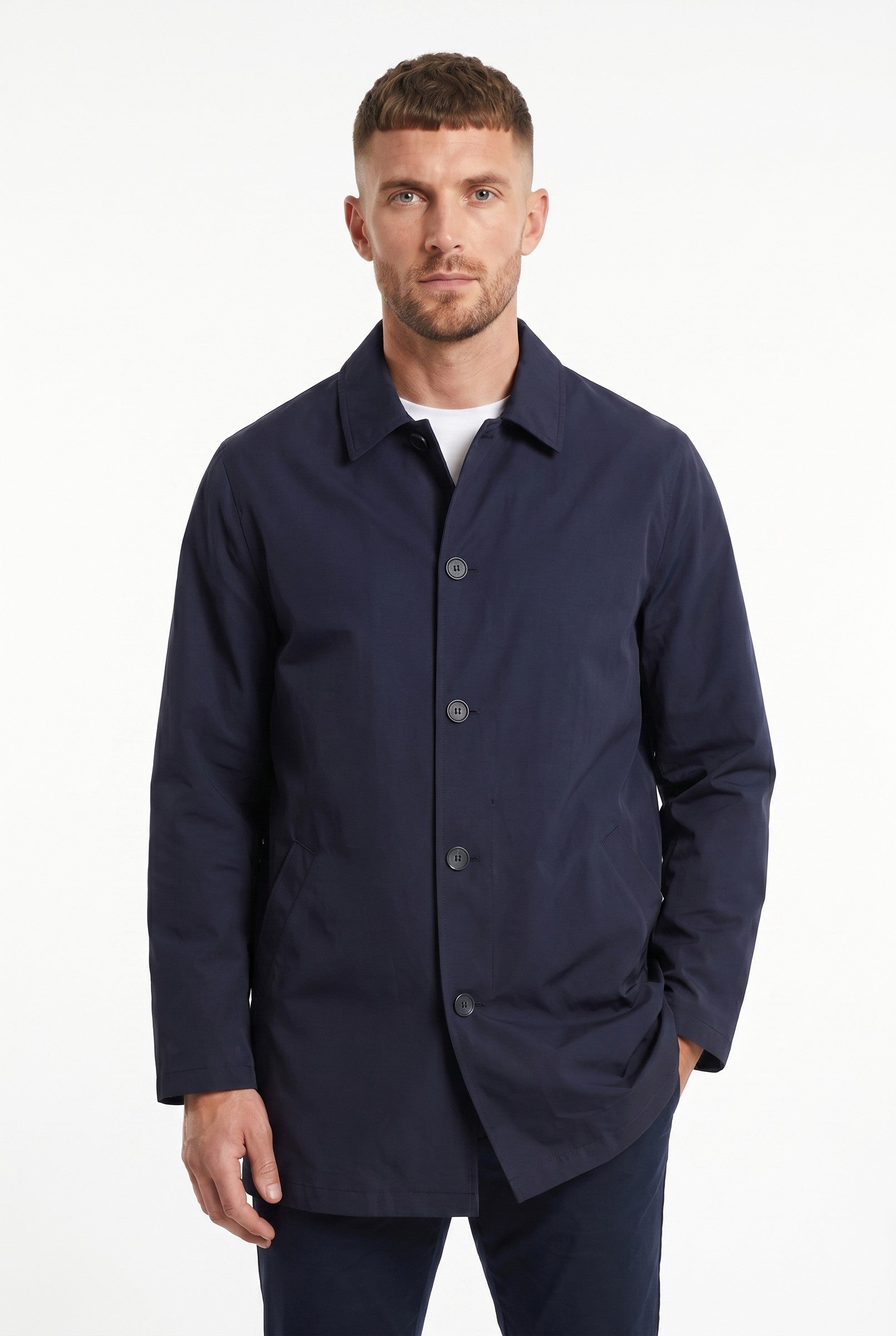 Men's Sherlock Short Trench Coat | Blackstone London