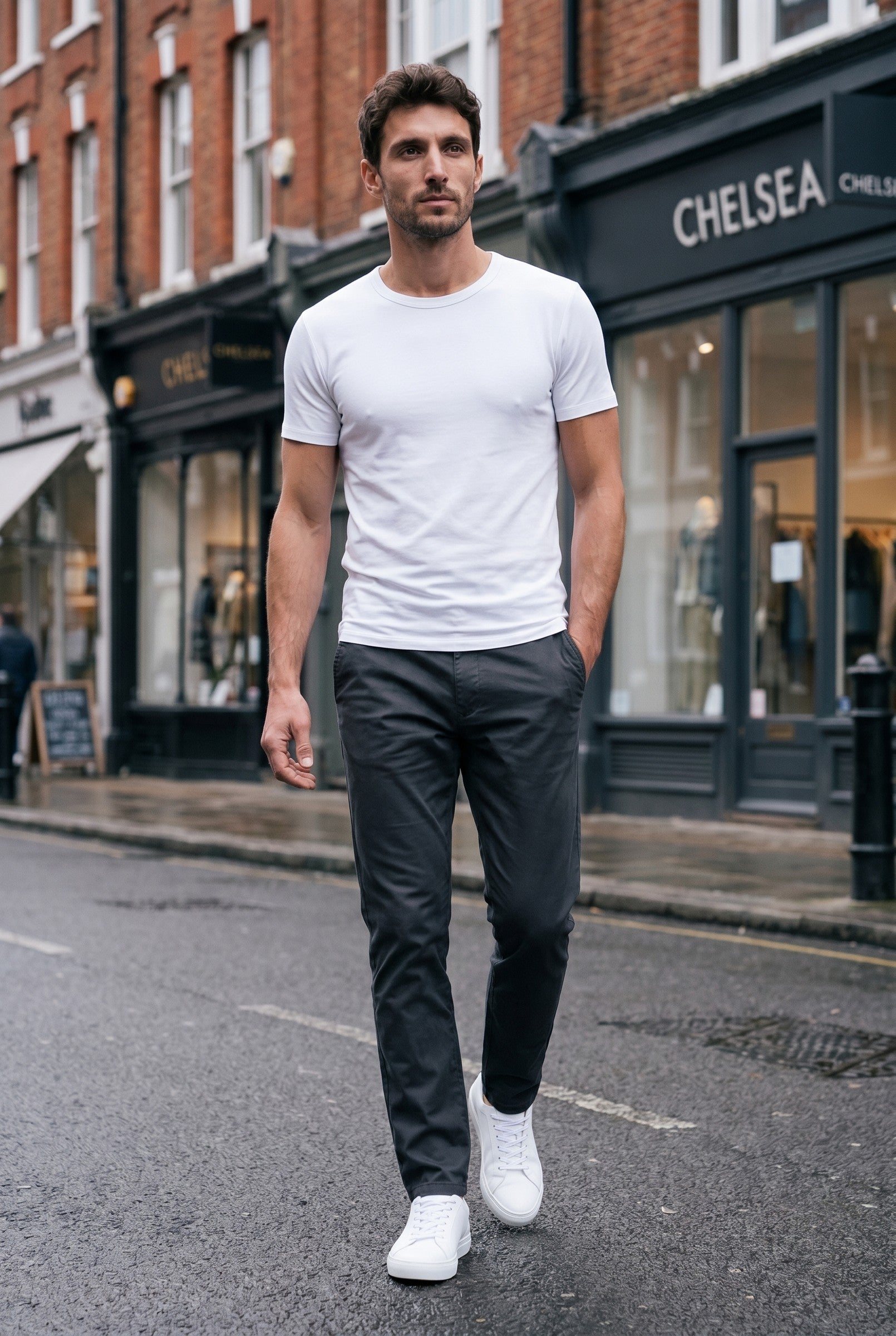 Men's Slim Fit Tailored Chino | Blackstone London