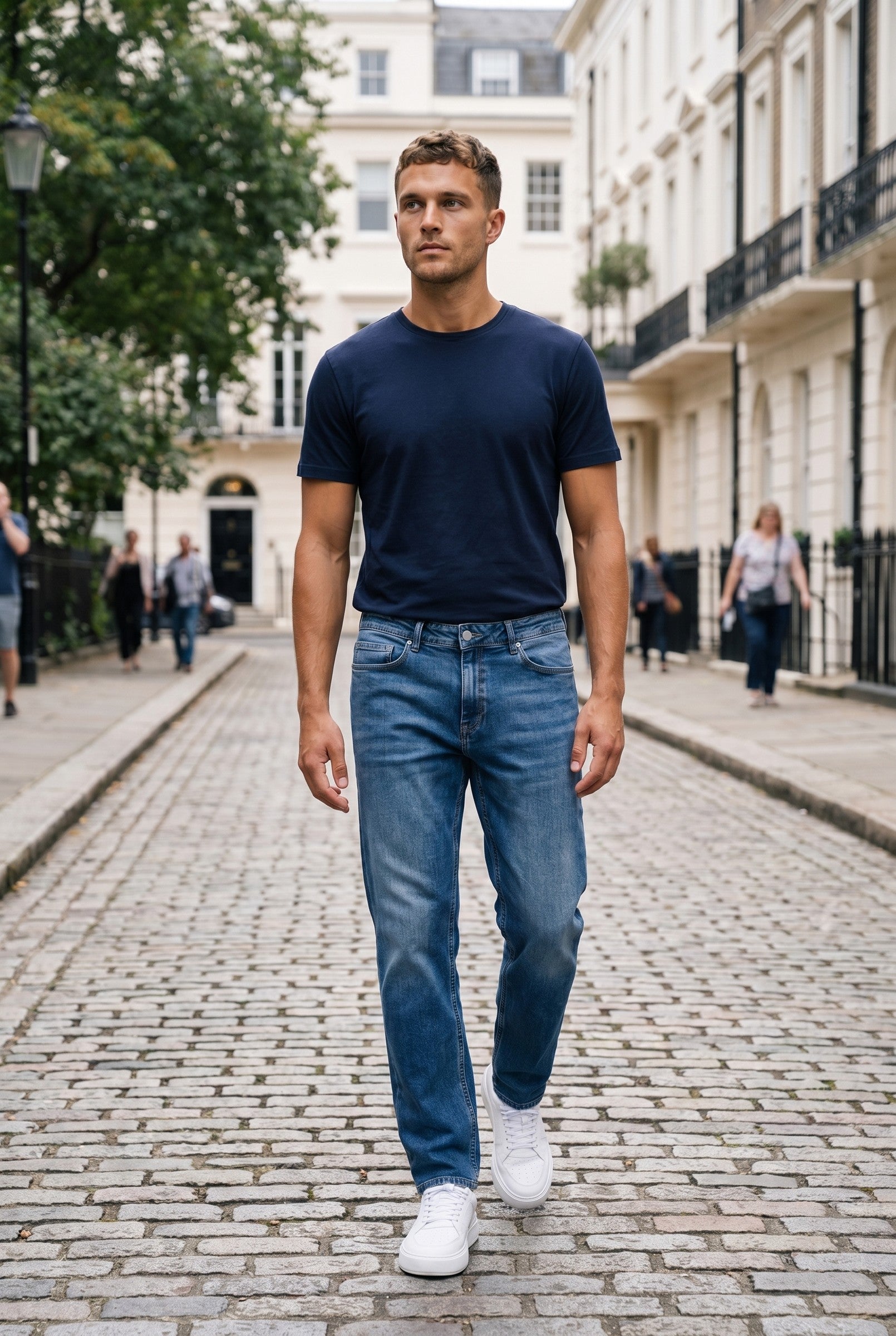 Men's Straight Leg Denim Jeans | Blackstone London