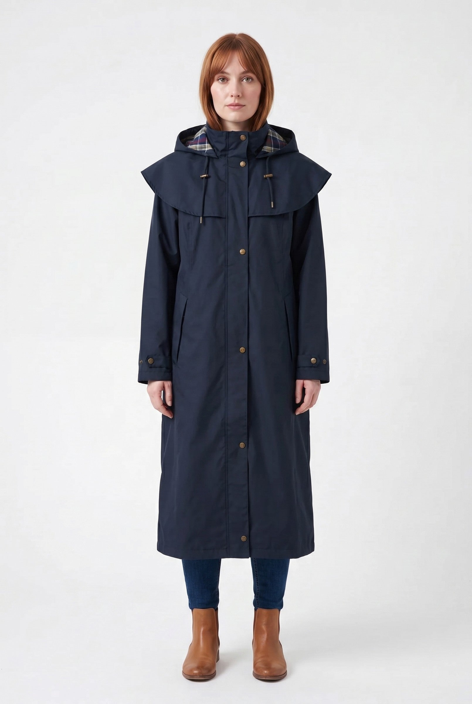 Women's Long Waterproof Raincoat | Blackstone London