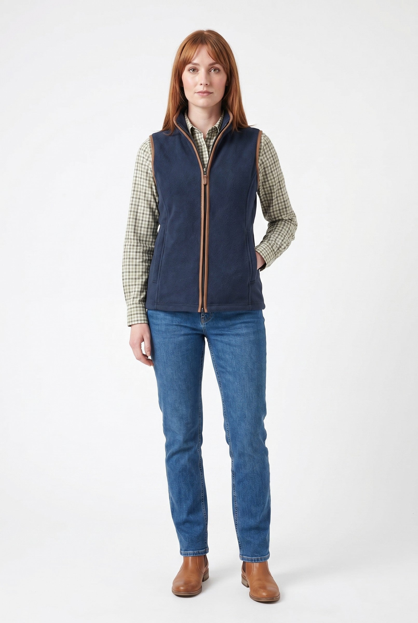 Women's Heritage Fleece Gilet | Blackstone London