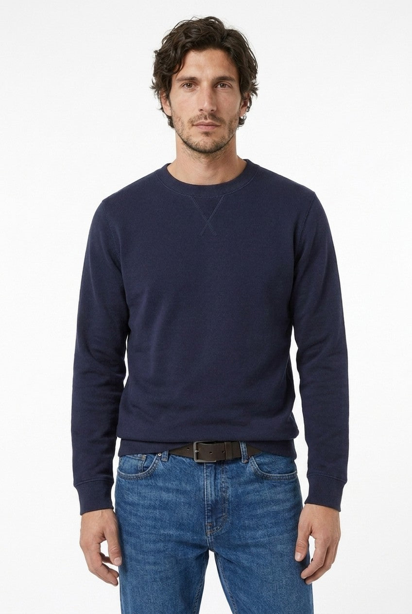 Men's Loopback Crewneck Sweatshirt | Blackstone London