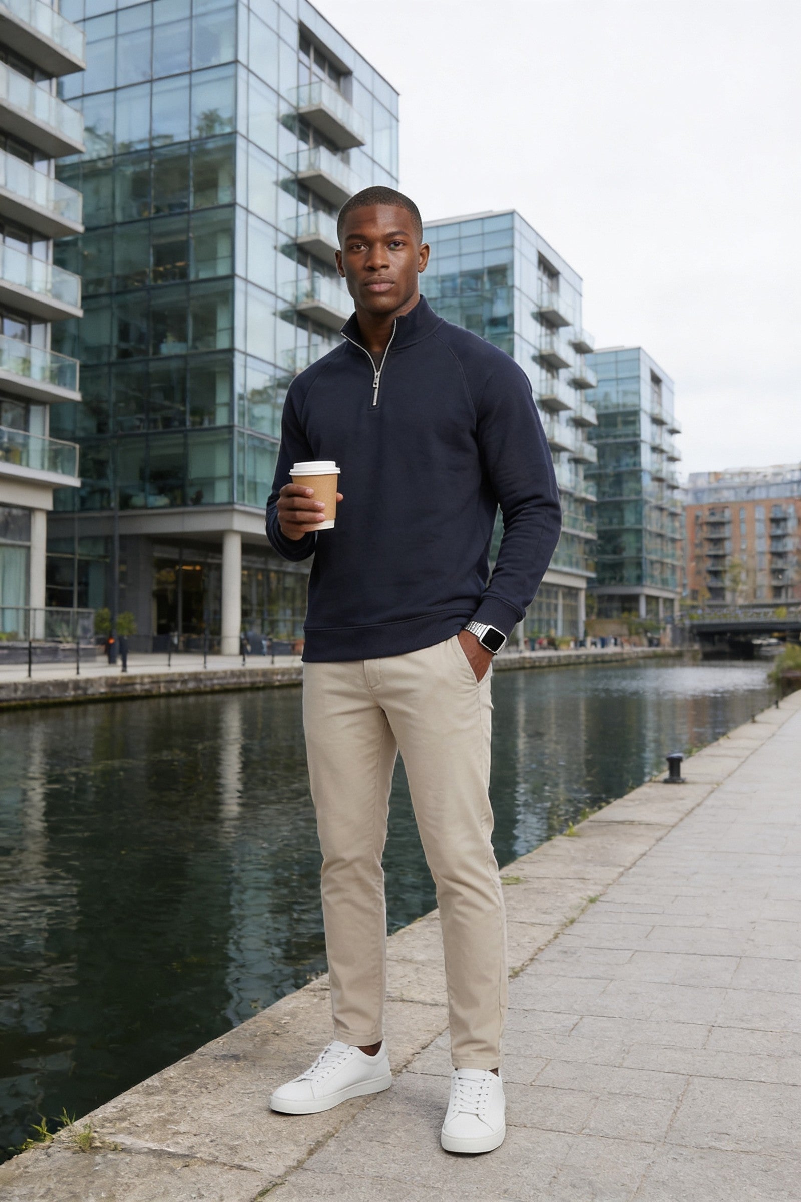 Men's Jensen Quarter-Zip Sweatshirt | Blackstone London