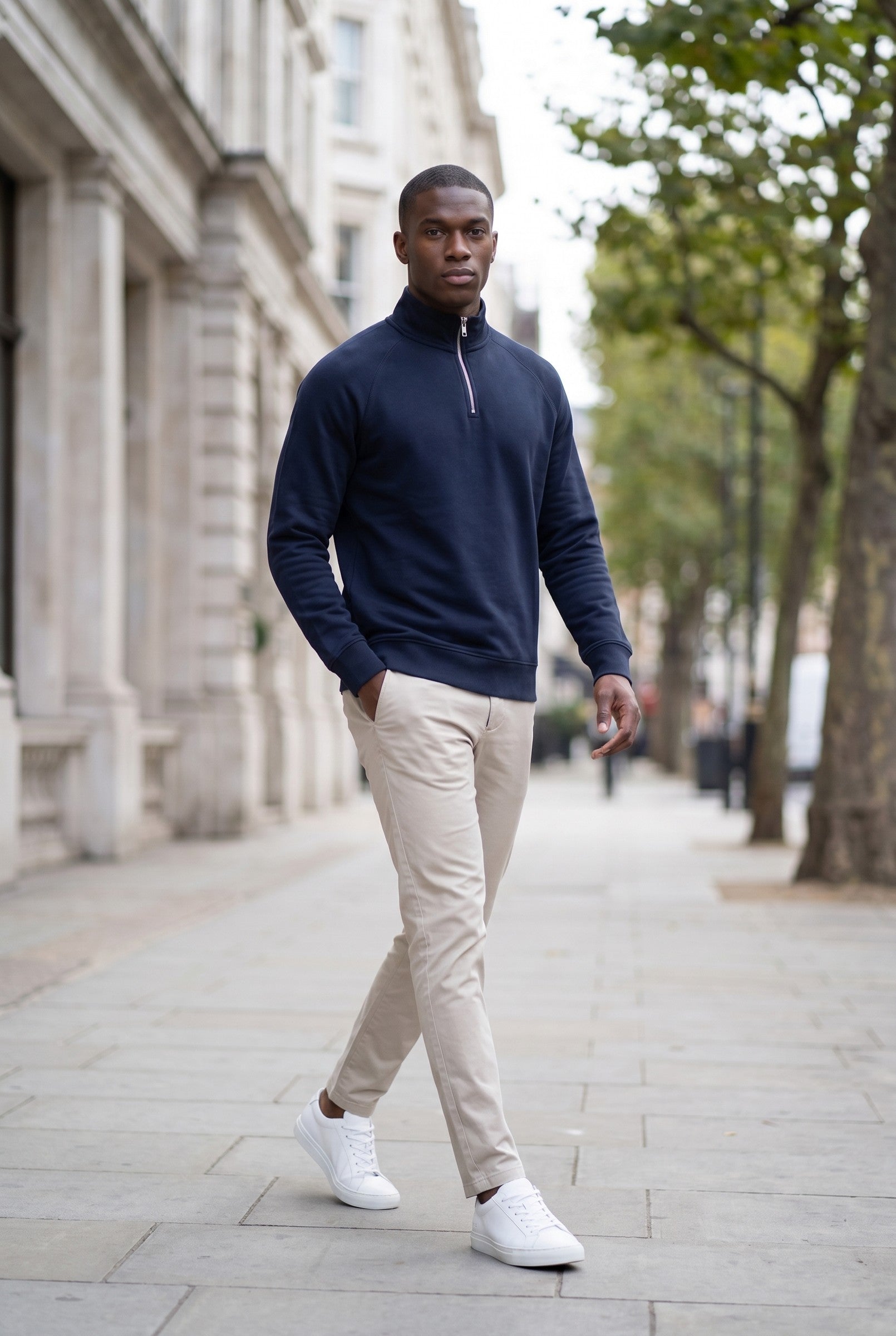 Men's Jensen Quarter-Zip Sweatshirt | Blackstone London