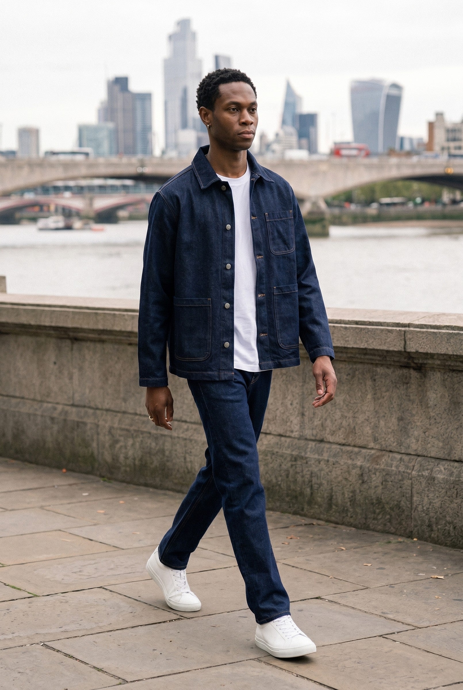 Men's Vintage Wash Chore Jacket | Blackstone London