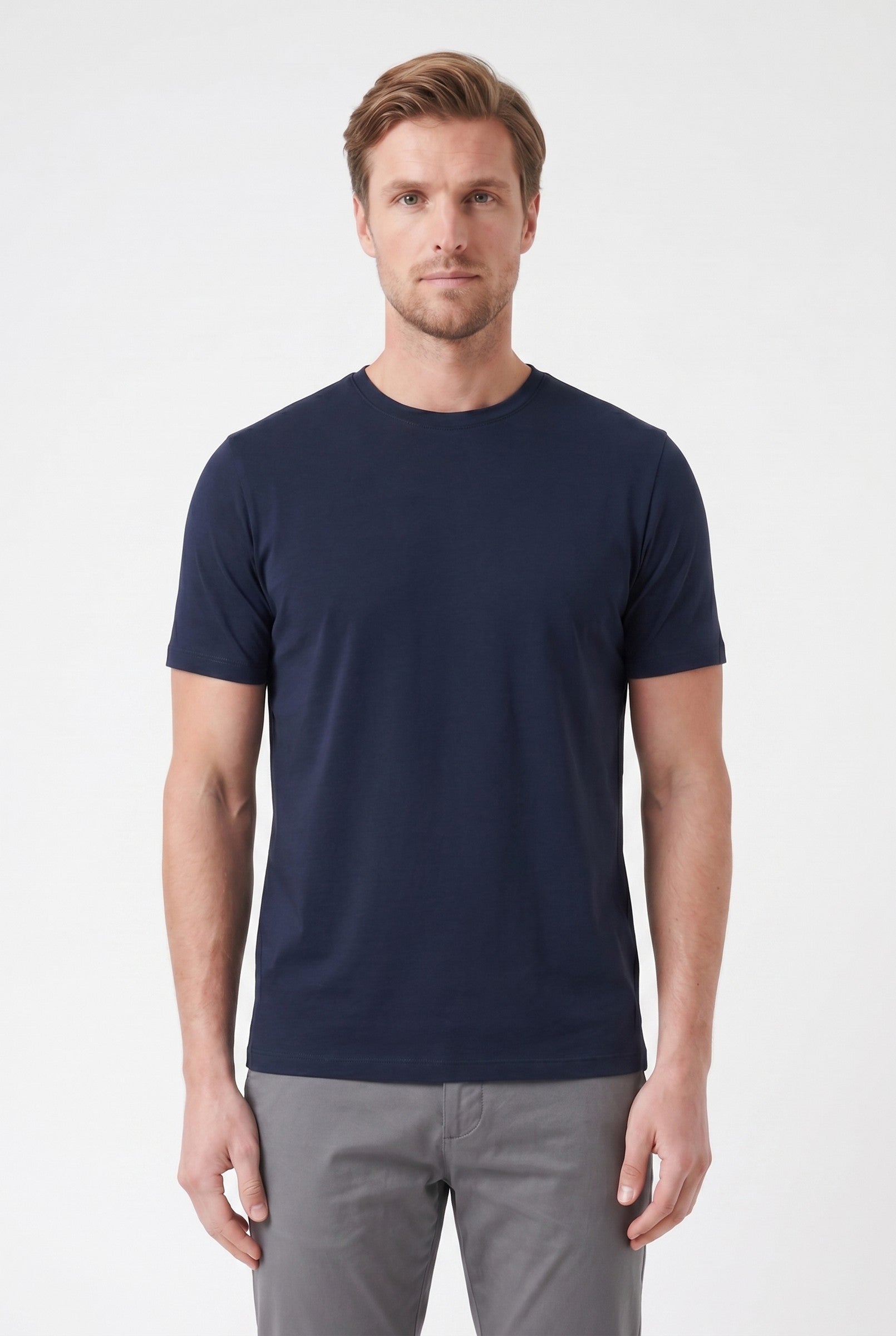 Men's Essential Slim Fit Cotton Stretch T-Shirt | Blackstone London