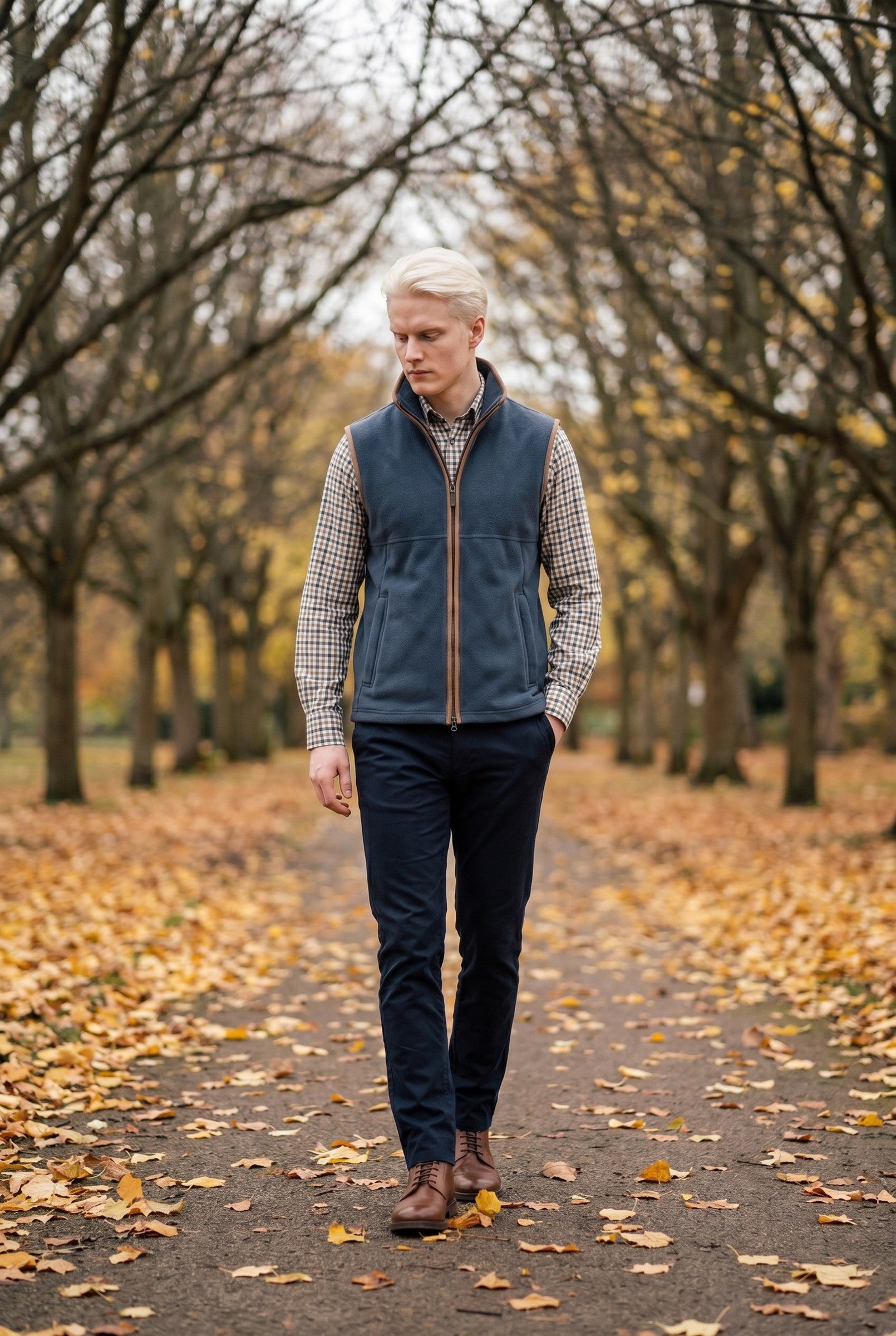 Men's Heritage Fleece Gilet | Blackstone London